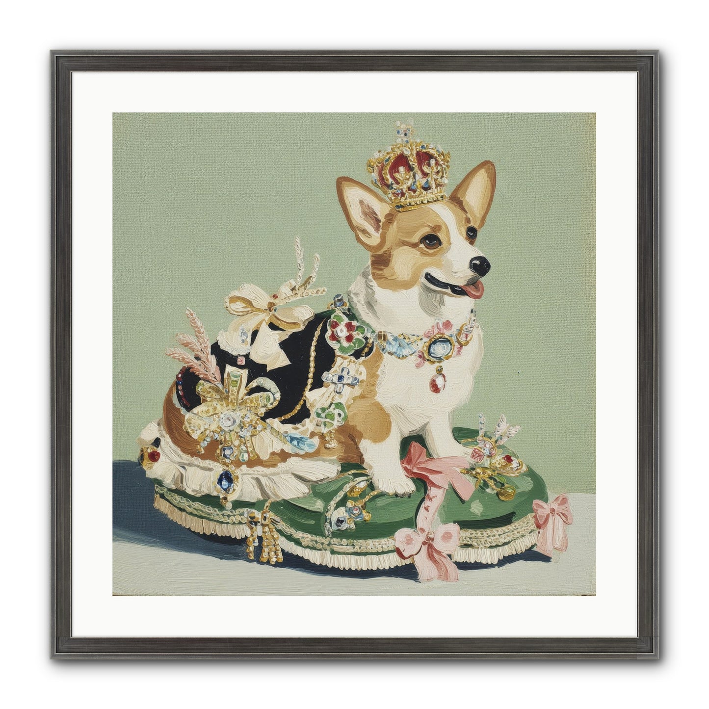 Beauty Takes The Stage Framed Print - Slimwoods Black/Silver 24x24