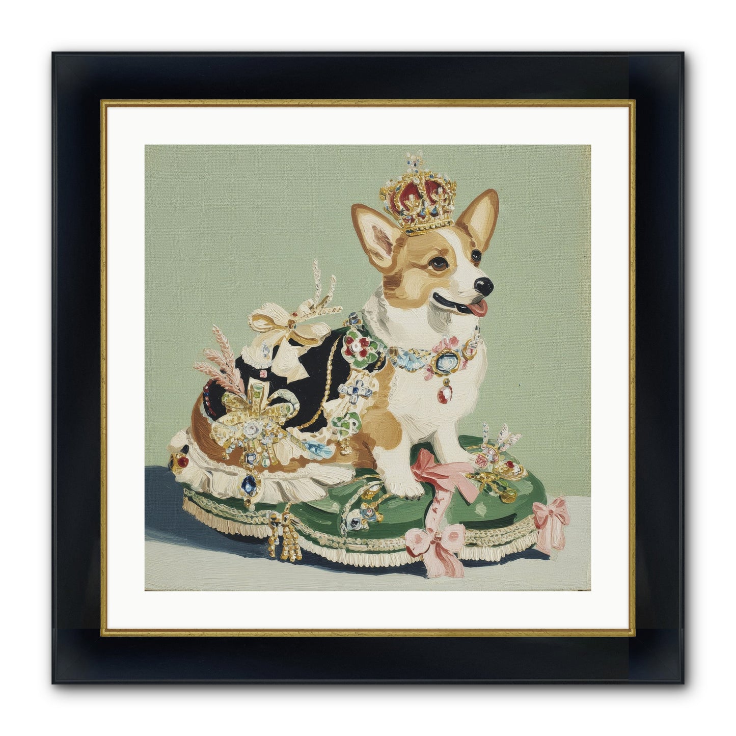 Beauty Takes The Stage Framed Print - Wide Black w/Gold 24x24