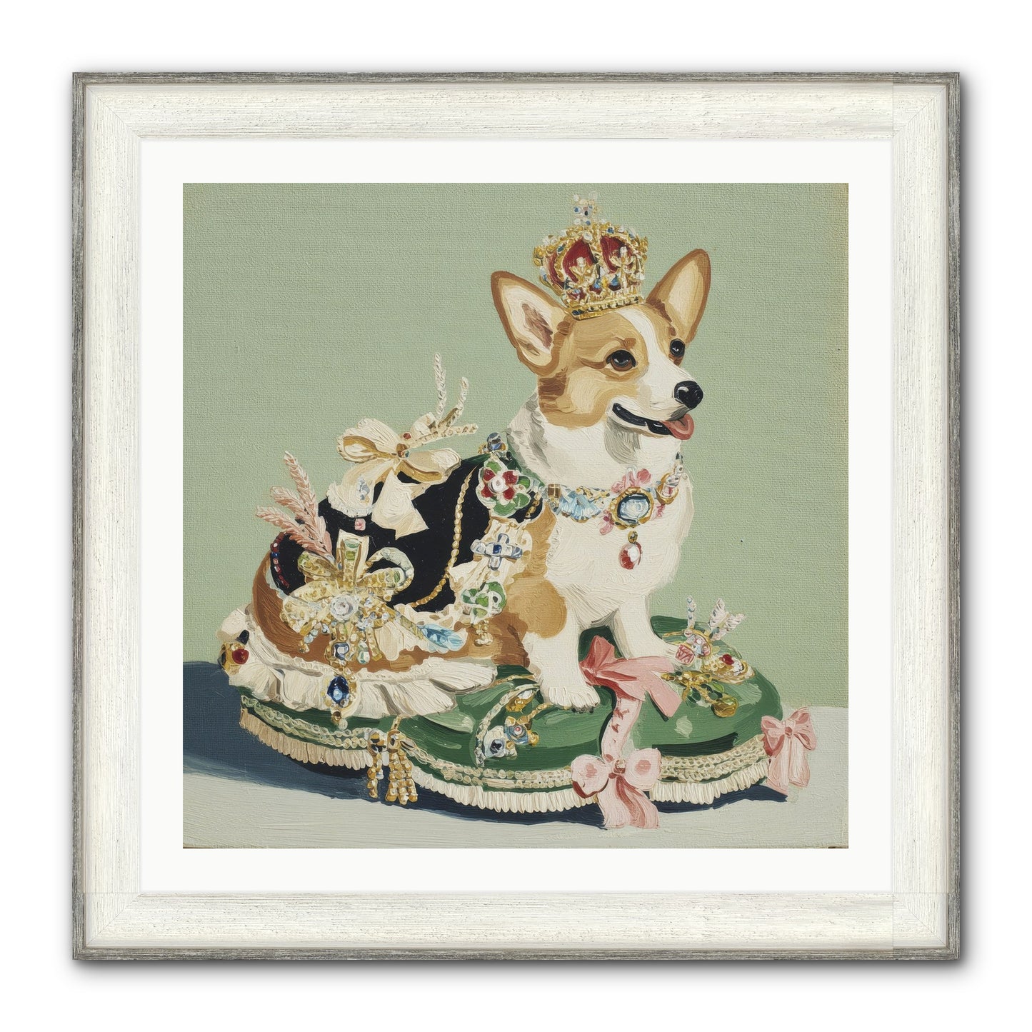 Beauty Takes The Stage Framed Print - Driftwood White 30x30