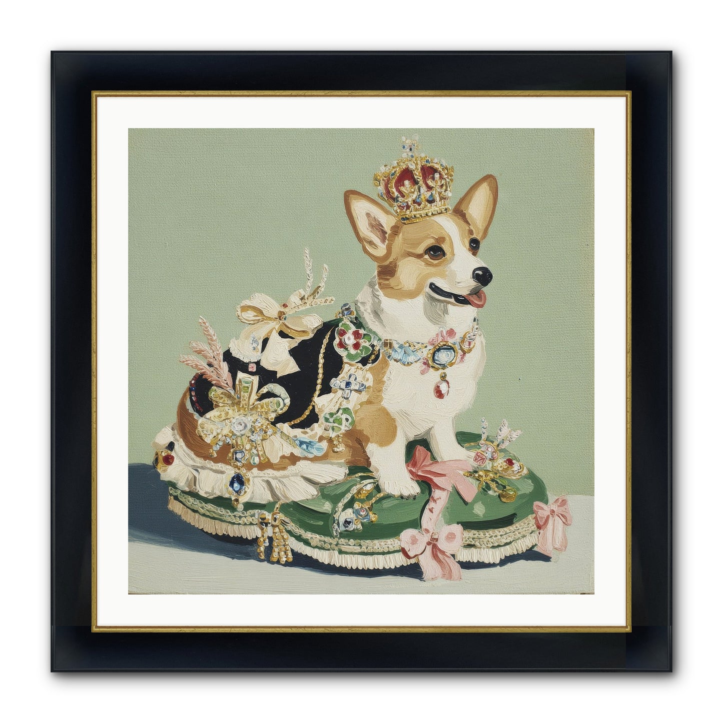 Beauty Takes The Stage Framed Print - Wide Black w/Gold 30x30
