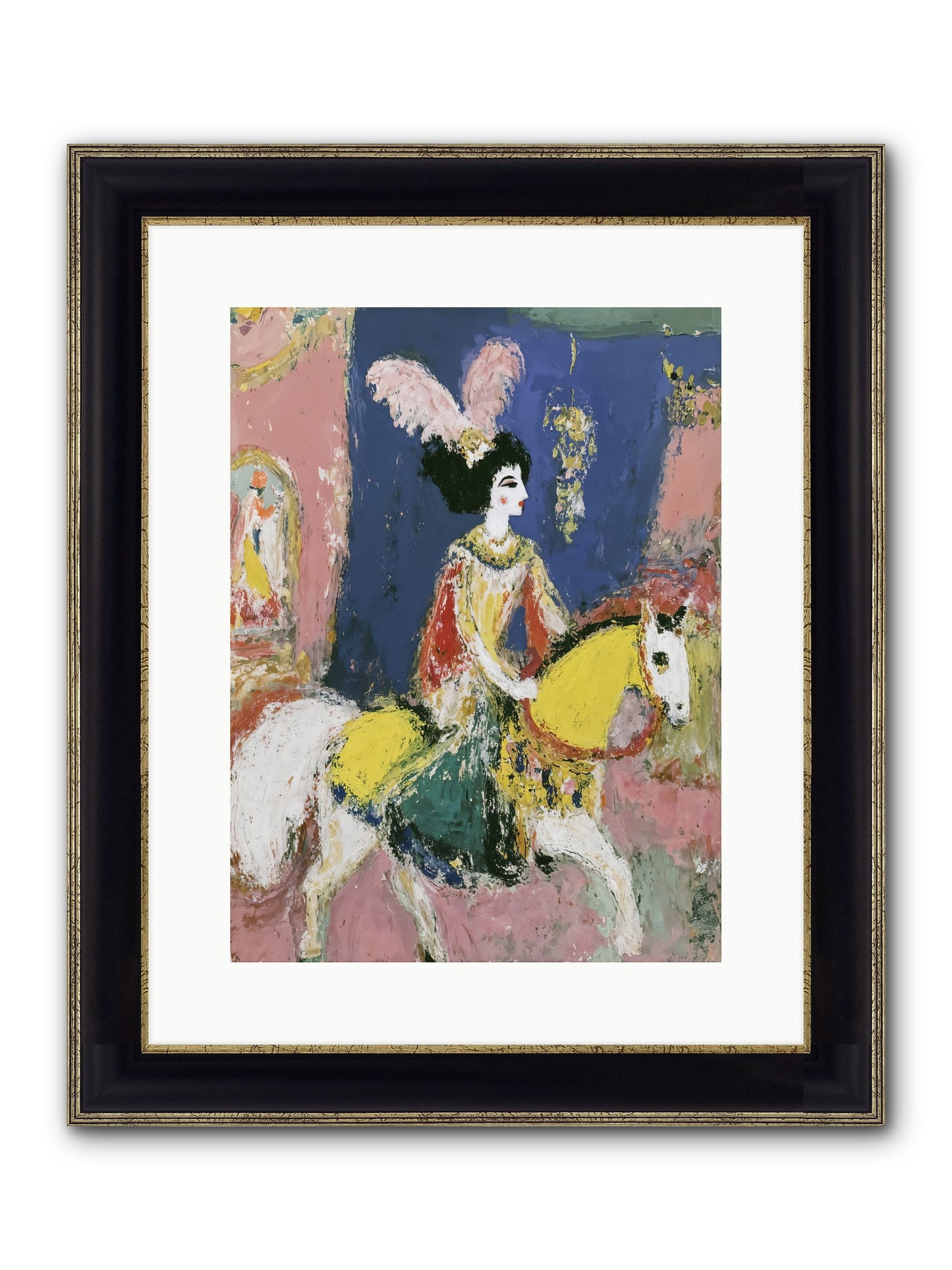 Becoming Royalty Framed Print - Black & Gold 12x16
