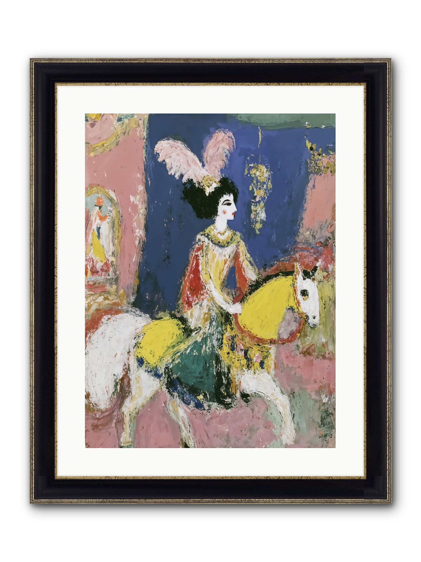 Becoming Royalty Framed Print - Black & Gold 18x24