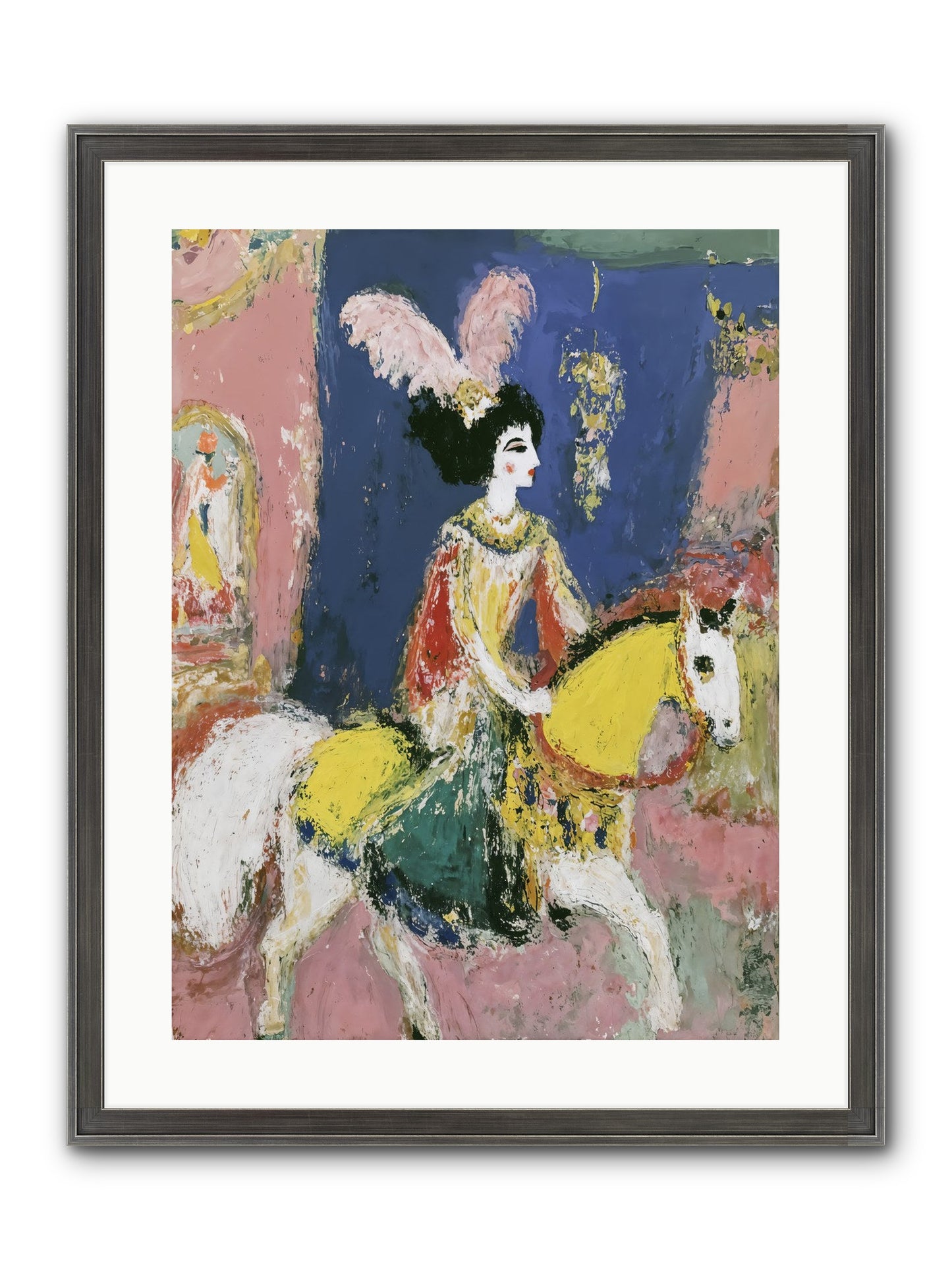 Becoming Royalty Framed Print - Slimwoods Black/Silver 18x24