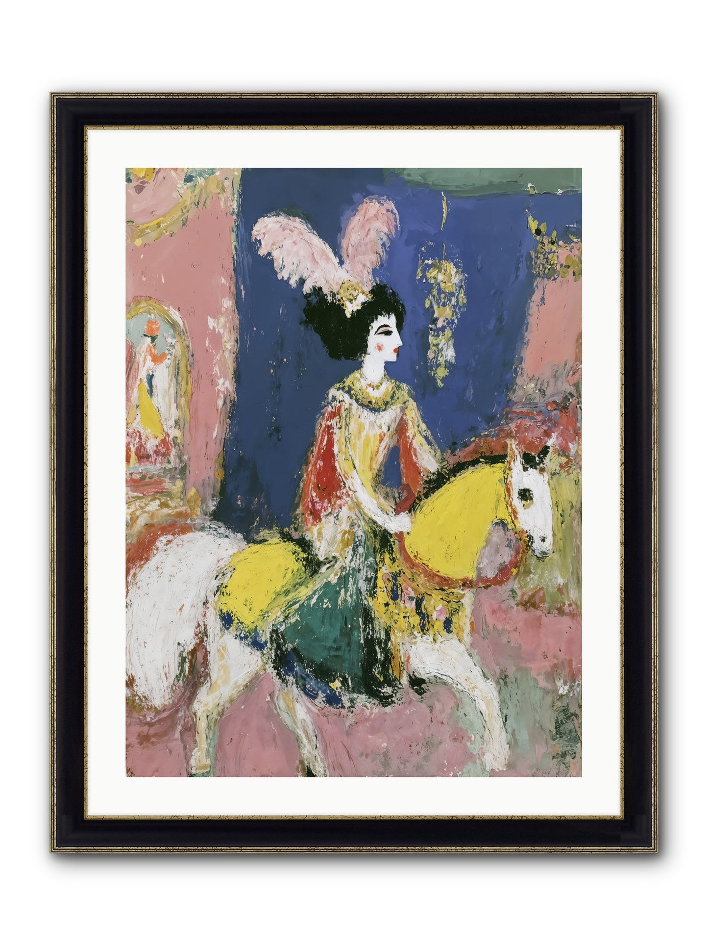 Becoming Royalty Framed Print - Black & Gold 24x32