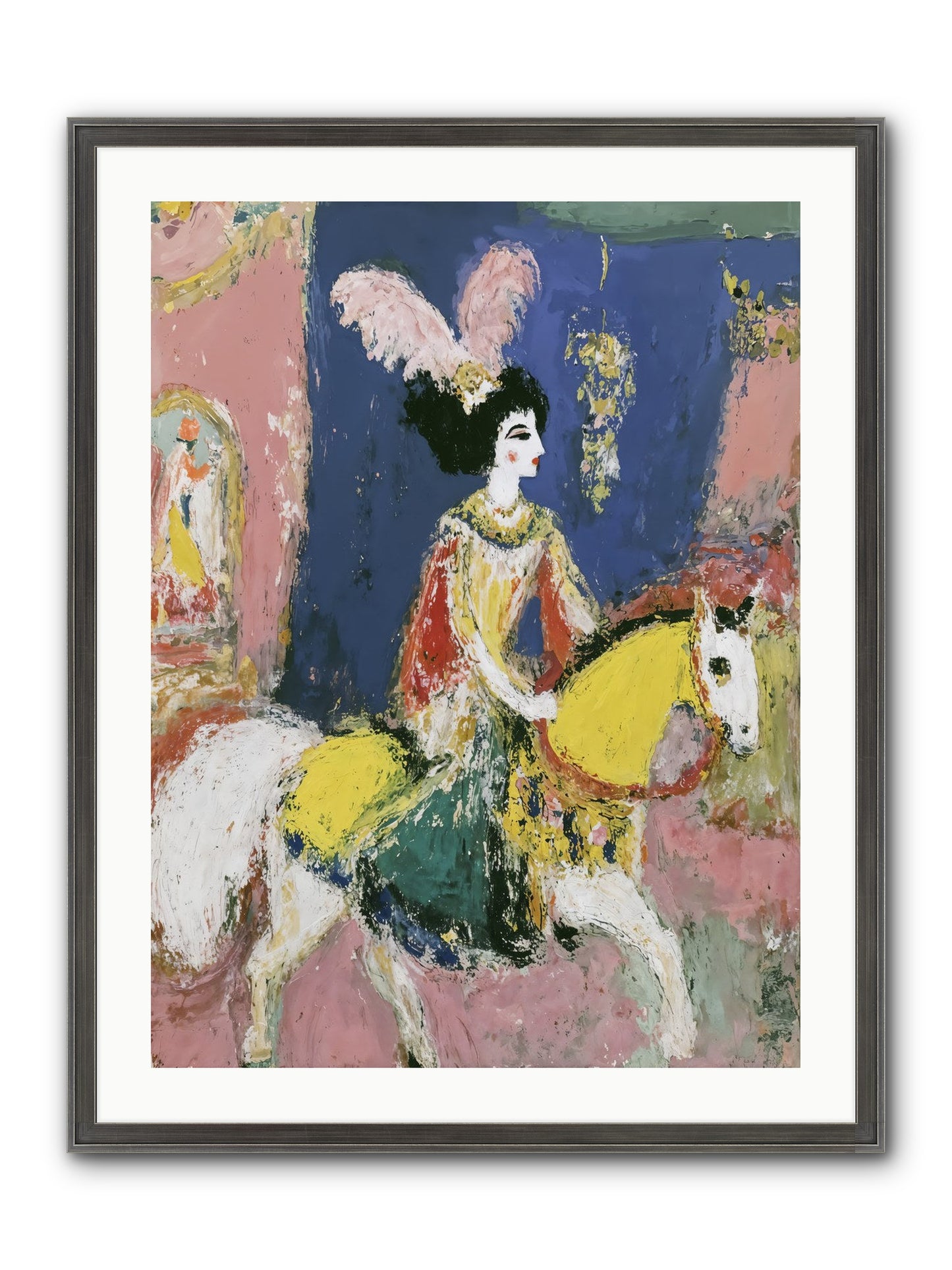 Becoming Royalty Framed Print - Slimwoods Black/Silver 24x32