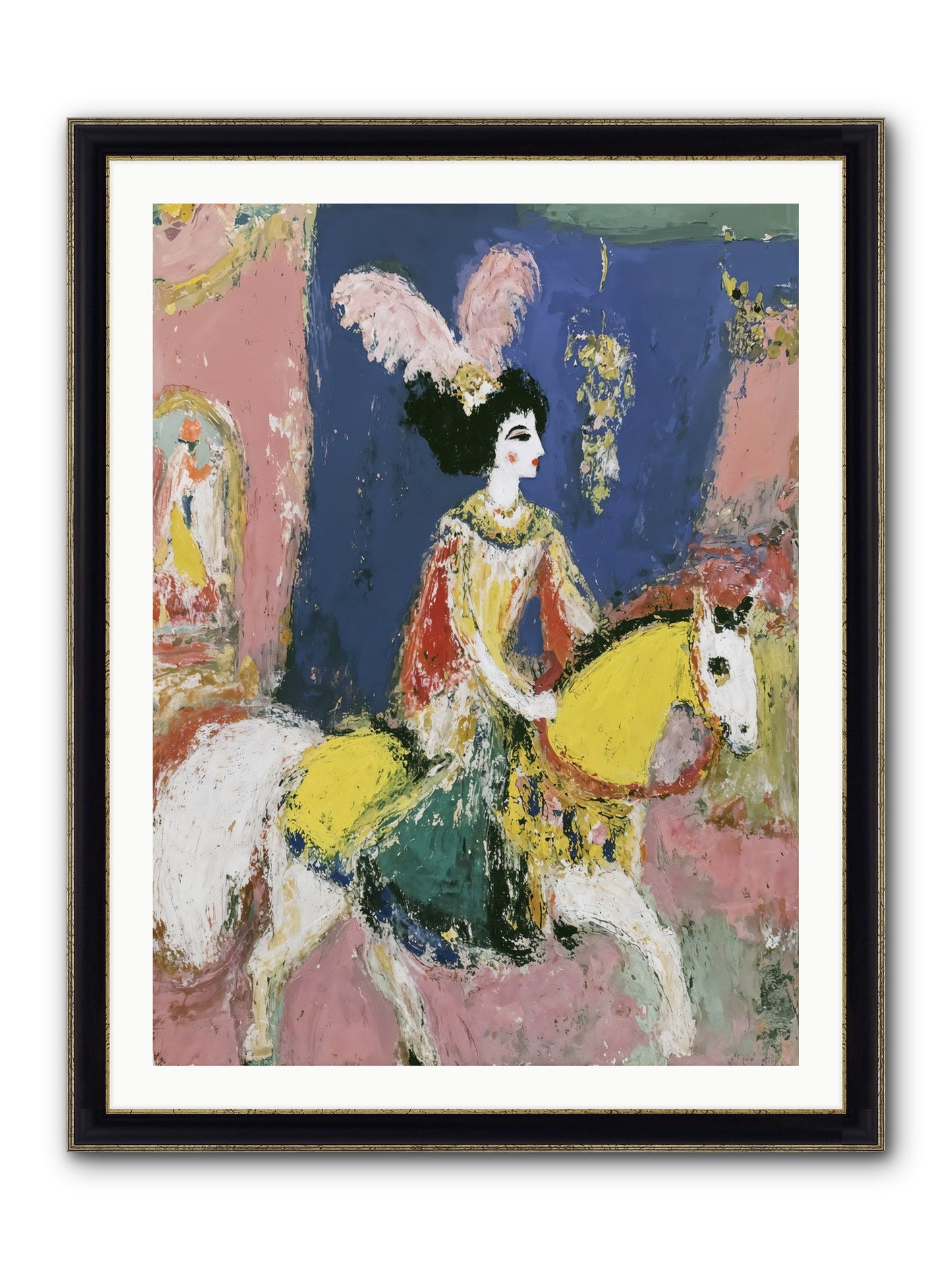 Becoming Royalty Framed Print - Black & Gold 30x40