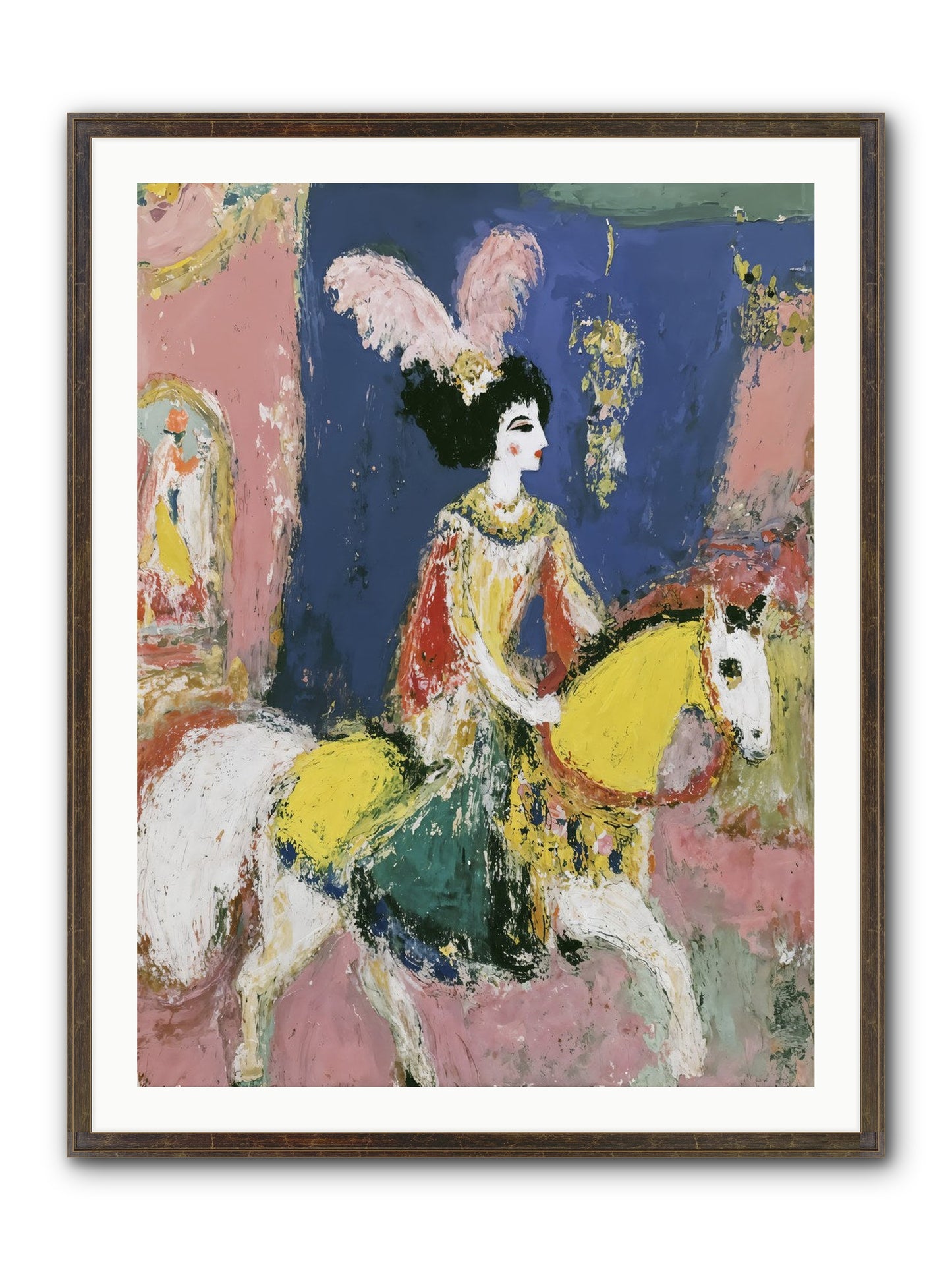 Becoming Royalty Framed Print - Slimwoods Black/Gold 30x40