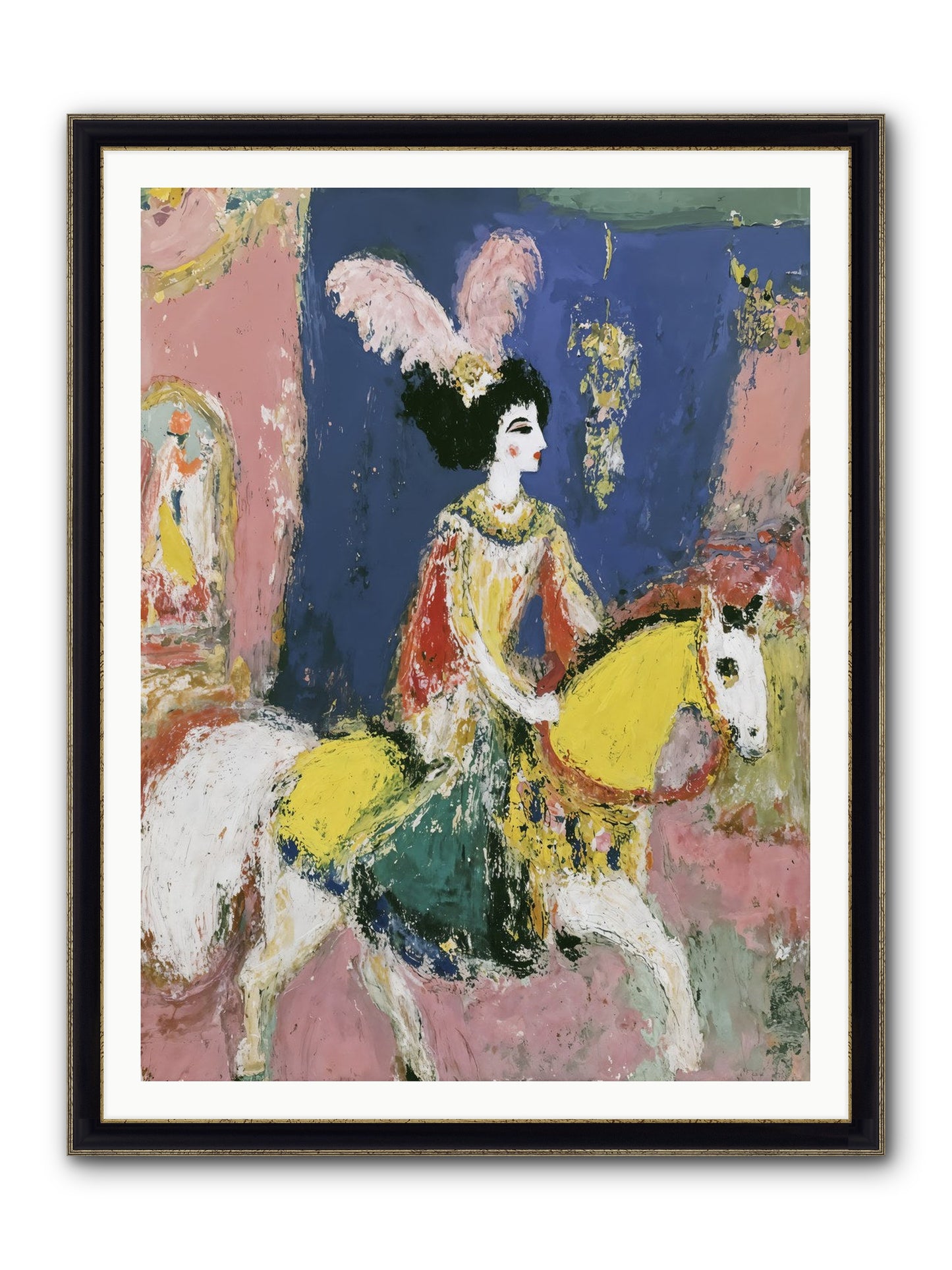 Becoming Royalty Framed Print - Black & Gold 36x48