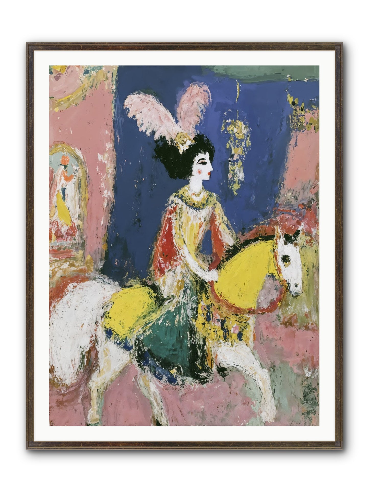 Becoming Royalty Framed Print - Slimwoods Black/Gold 36x48