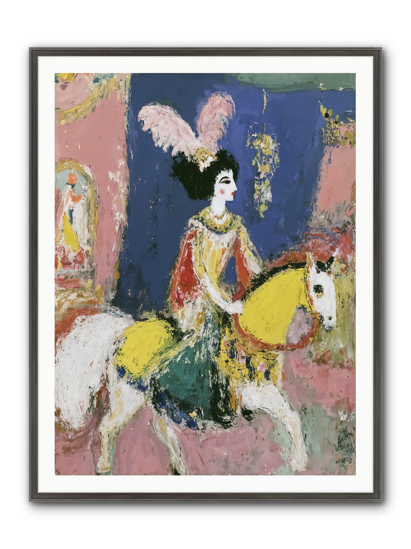 Becoming Royalty Framed Print - Slimwoods Black/Silver 36x48