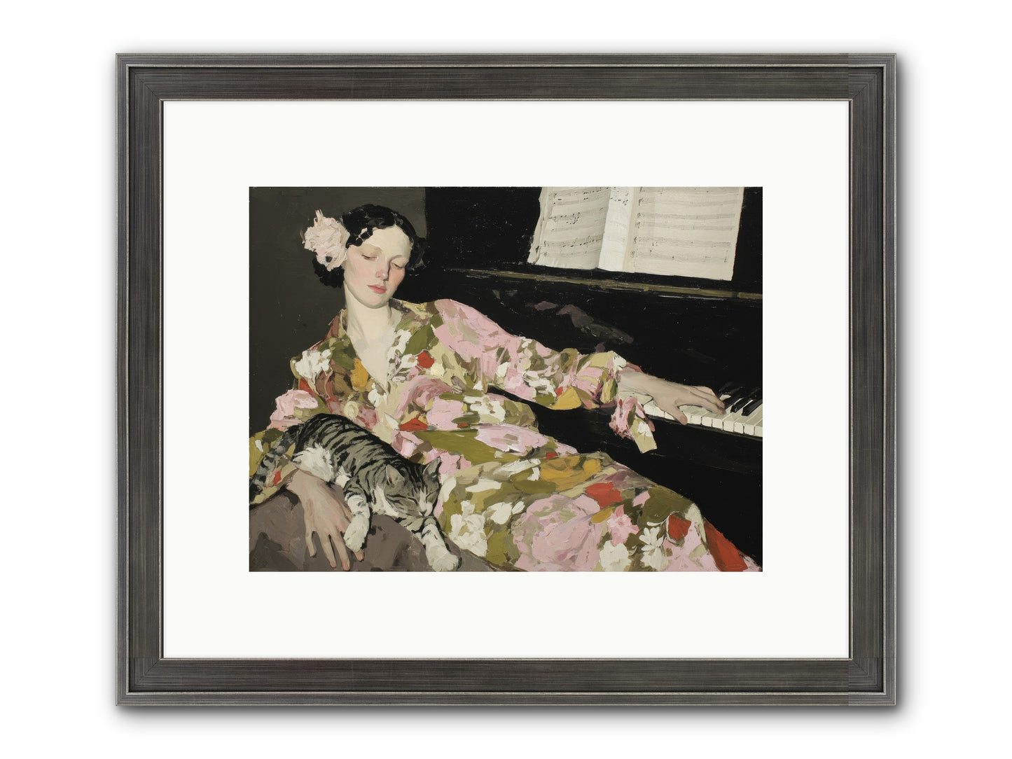 Before the Garden Woke Framed Print - Slimwoods Black/Silver 12x9