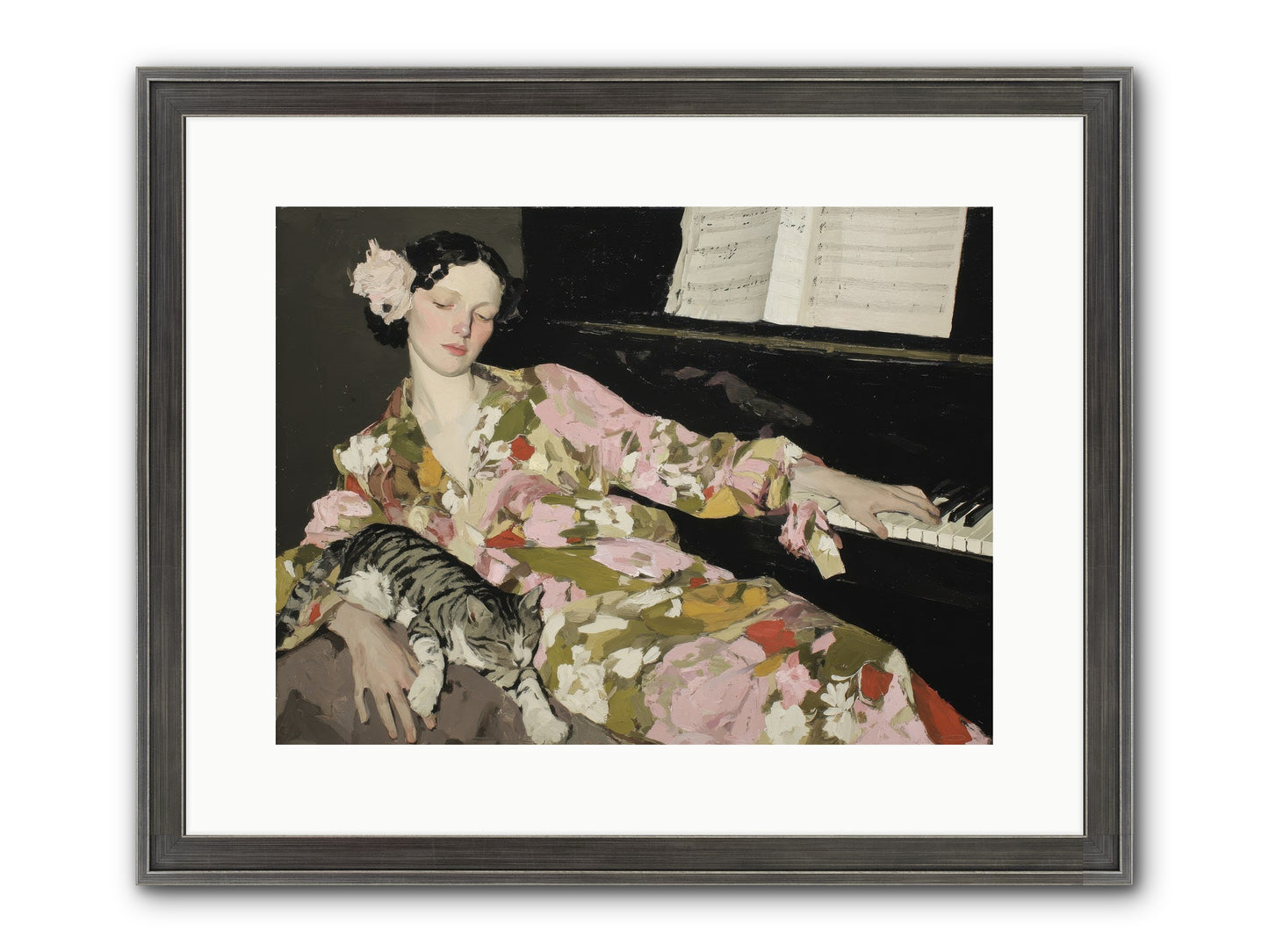 Before the Garden Woke Framed Print - Slimwoods Black/Silver 16x12