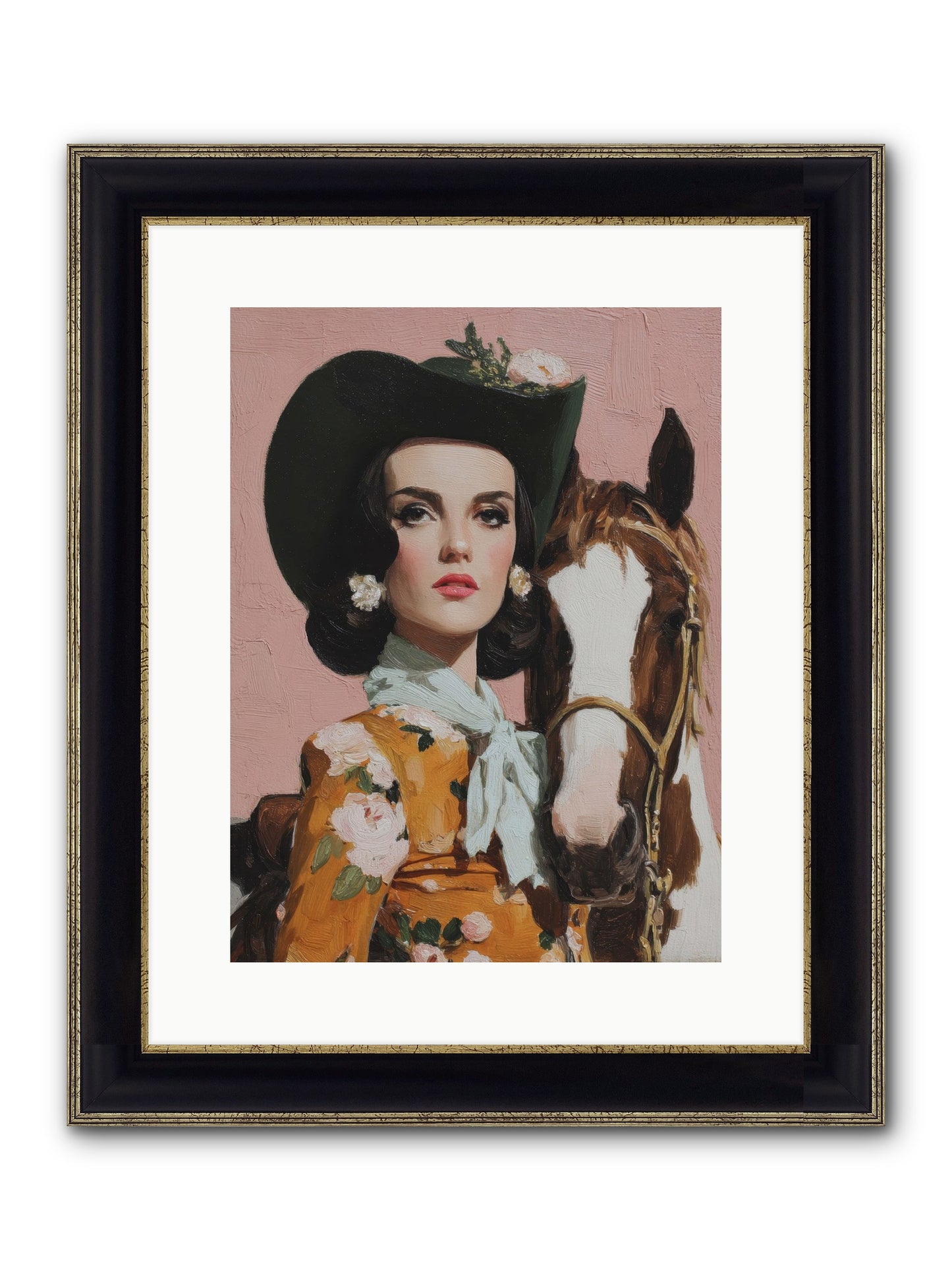 Before Words, This Framed Print - Black & Gold 12x16