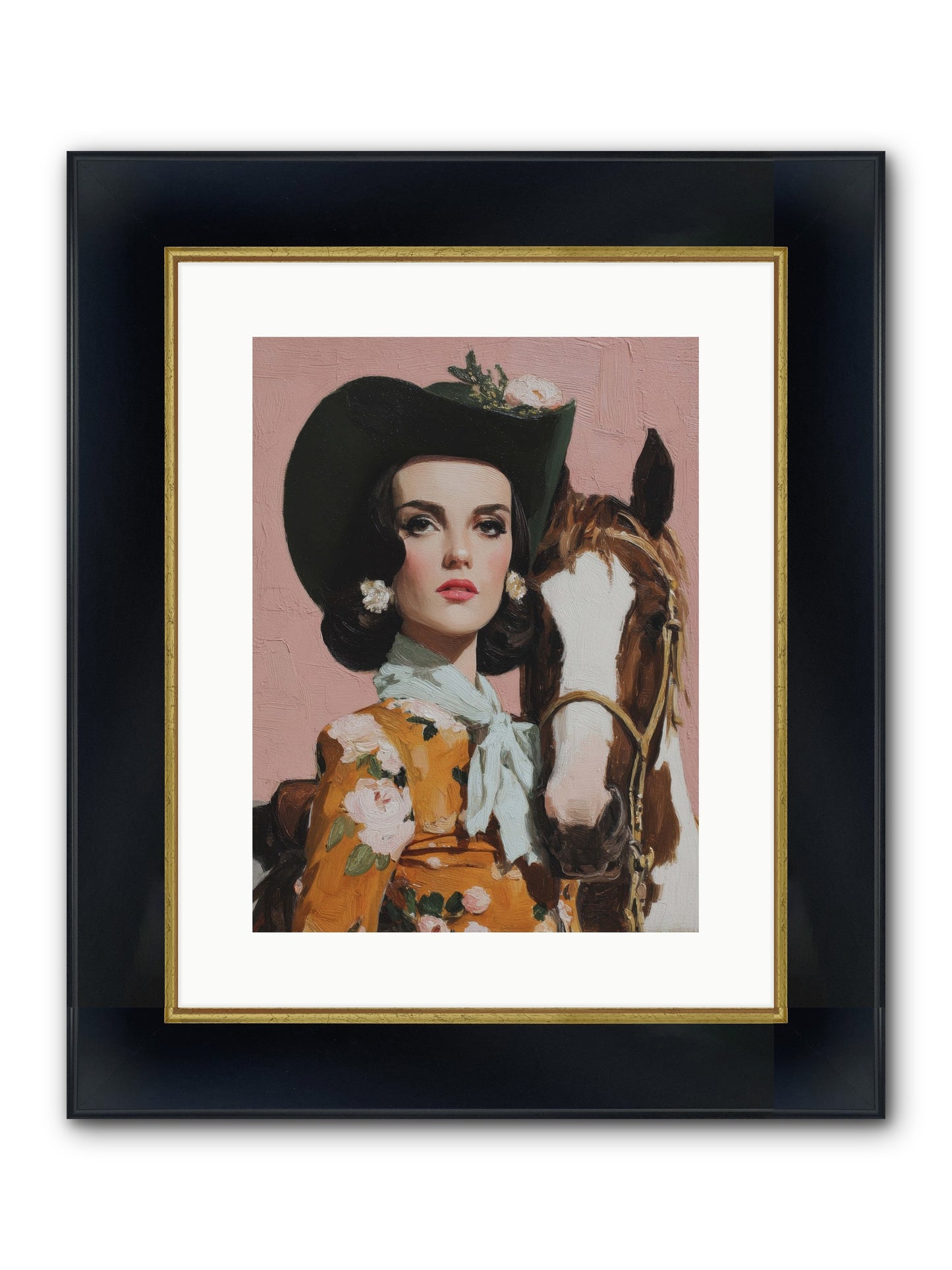 Before Words, This Framed Print - Wide Black w/Gold 12x16