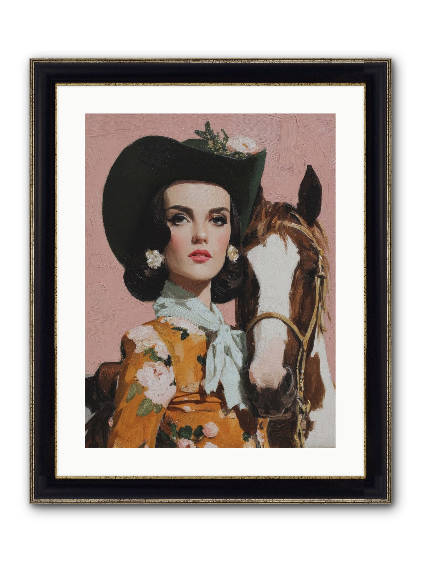 Before Words, This Framed Print - Black & Gold 18x24
