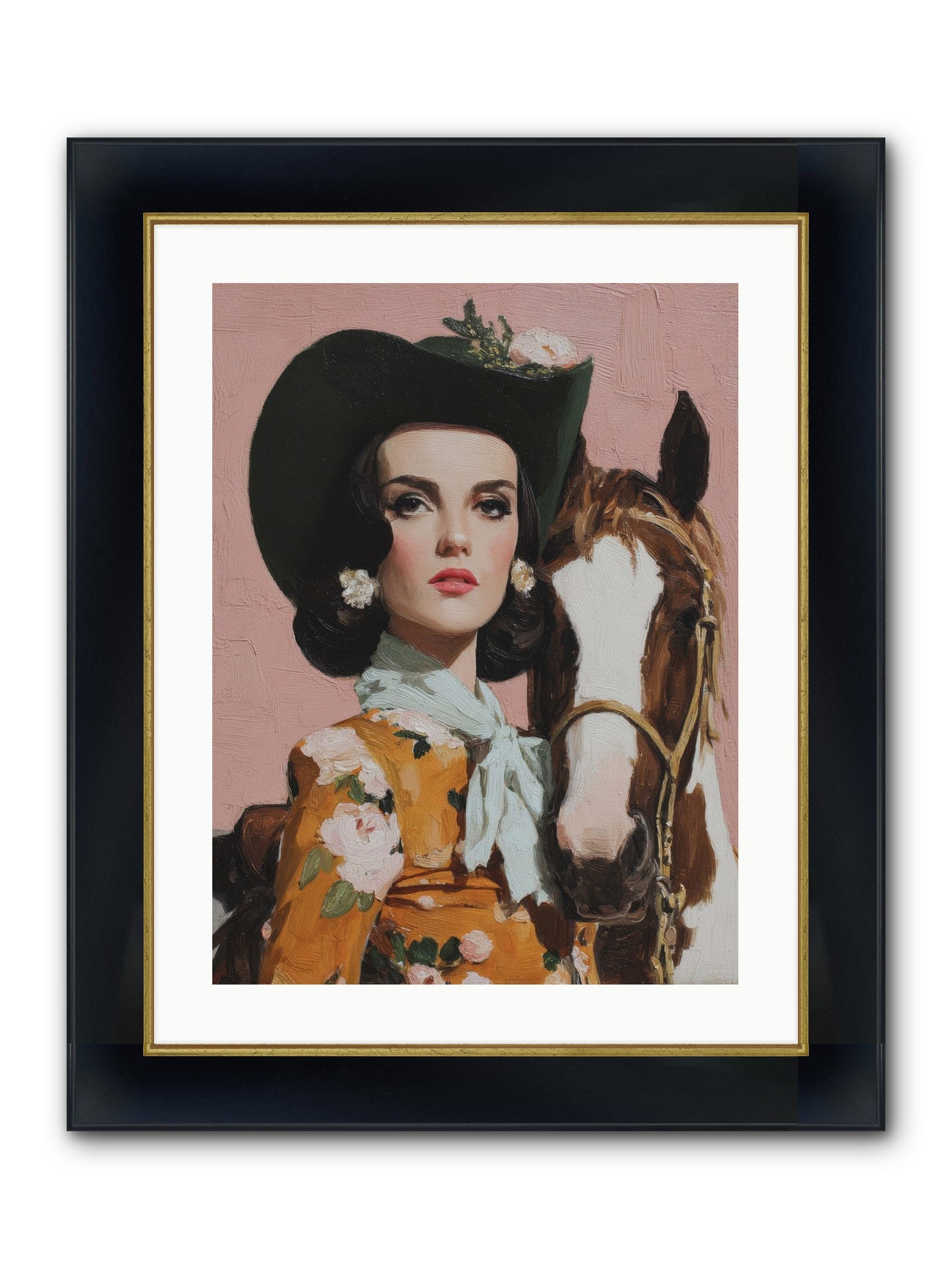 Before Words, This Framed Print - Wide Black w/Gold 18x24