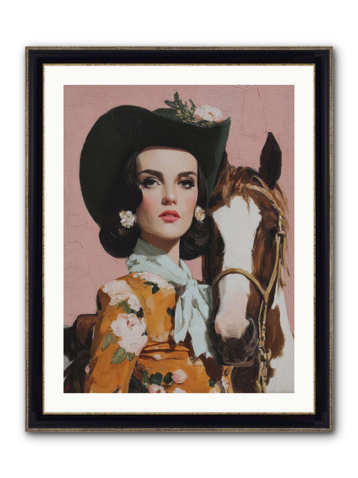 Before Words, This Framed Print - Black & Gold 24x32