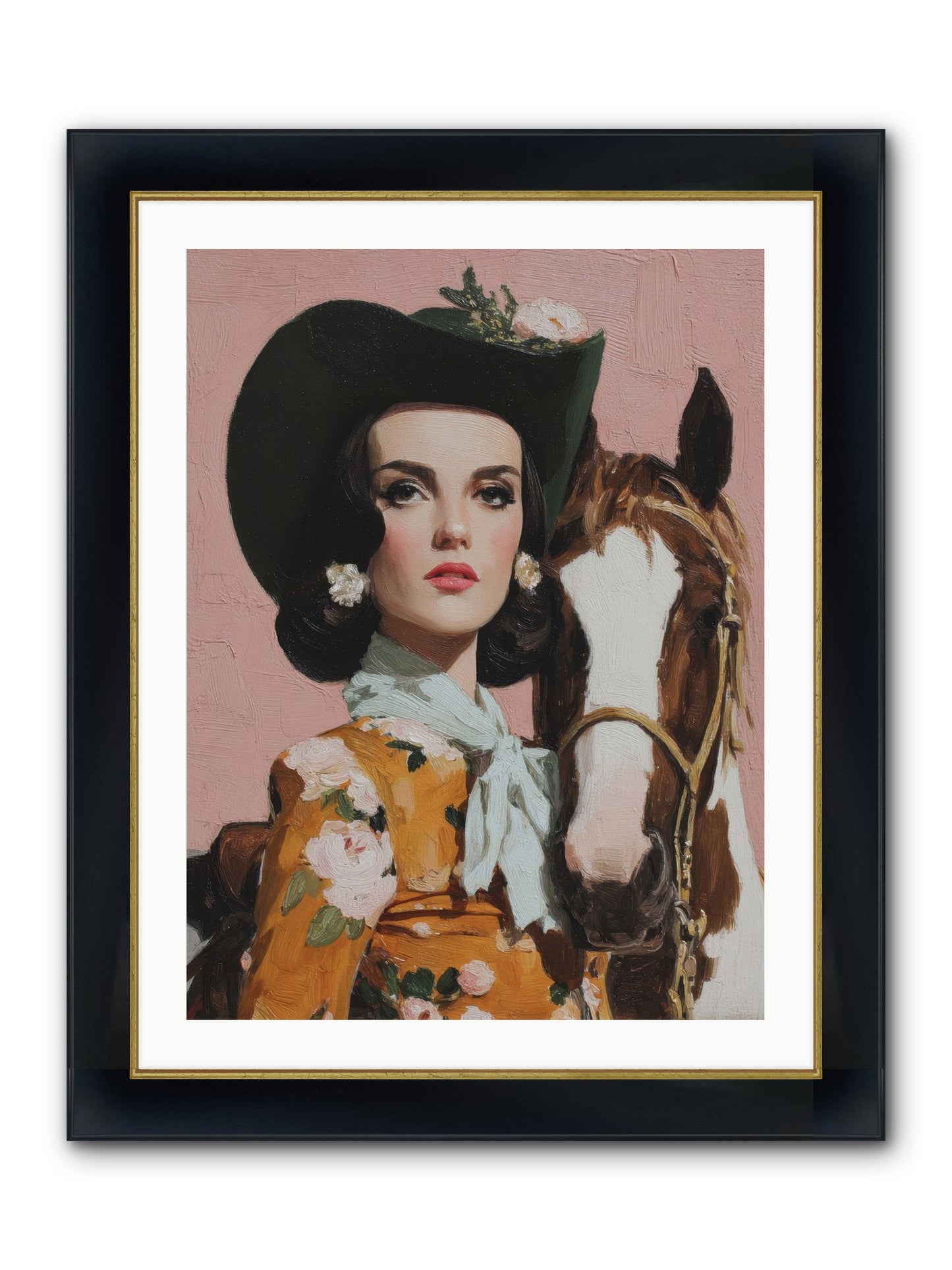 Before Words, This Framed Print - Wide Black w/Gold 24x32