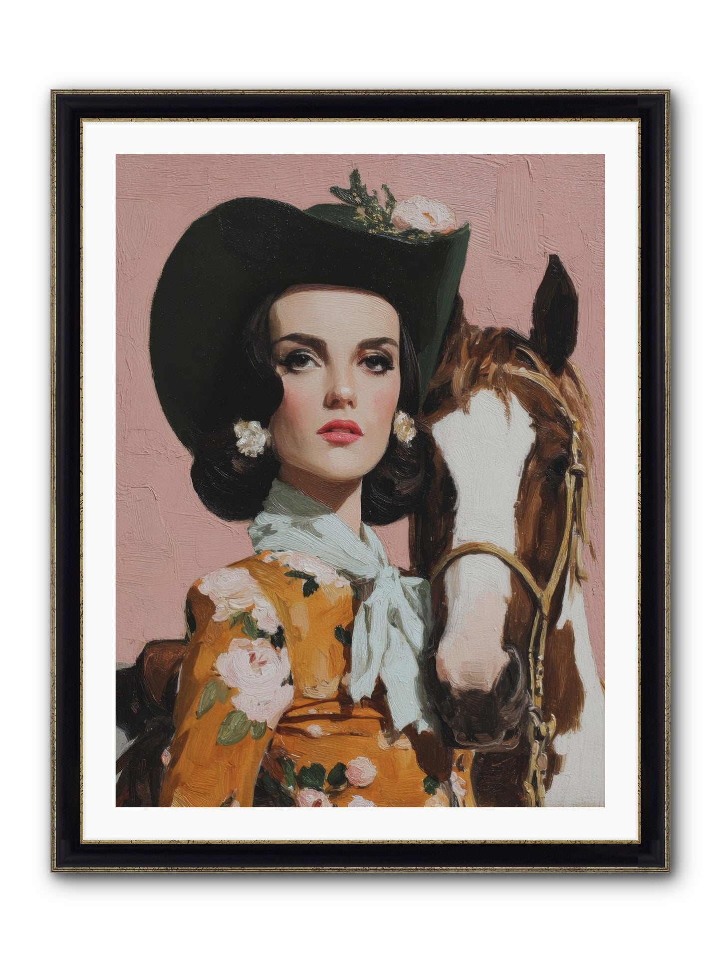 Before Words, This Framed Print - Black & Gold 30x40
