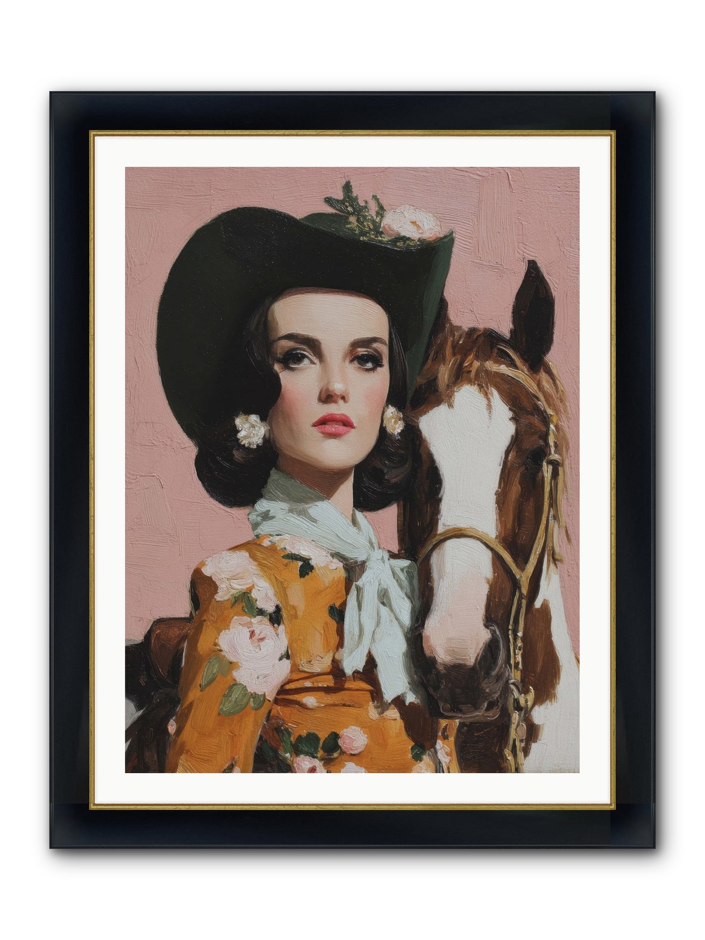 Before Words, This Framed Print - Wide Black w/Gold 30x40