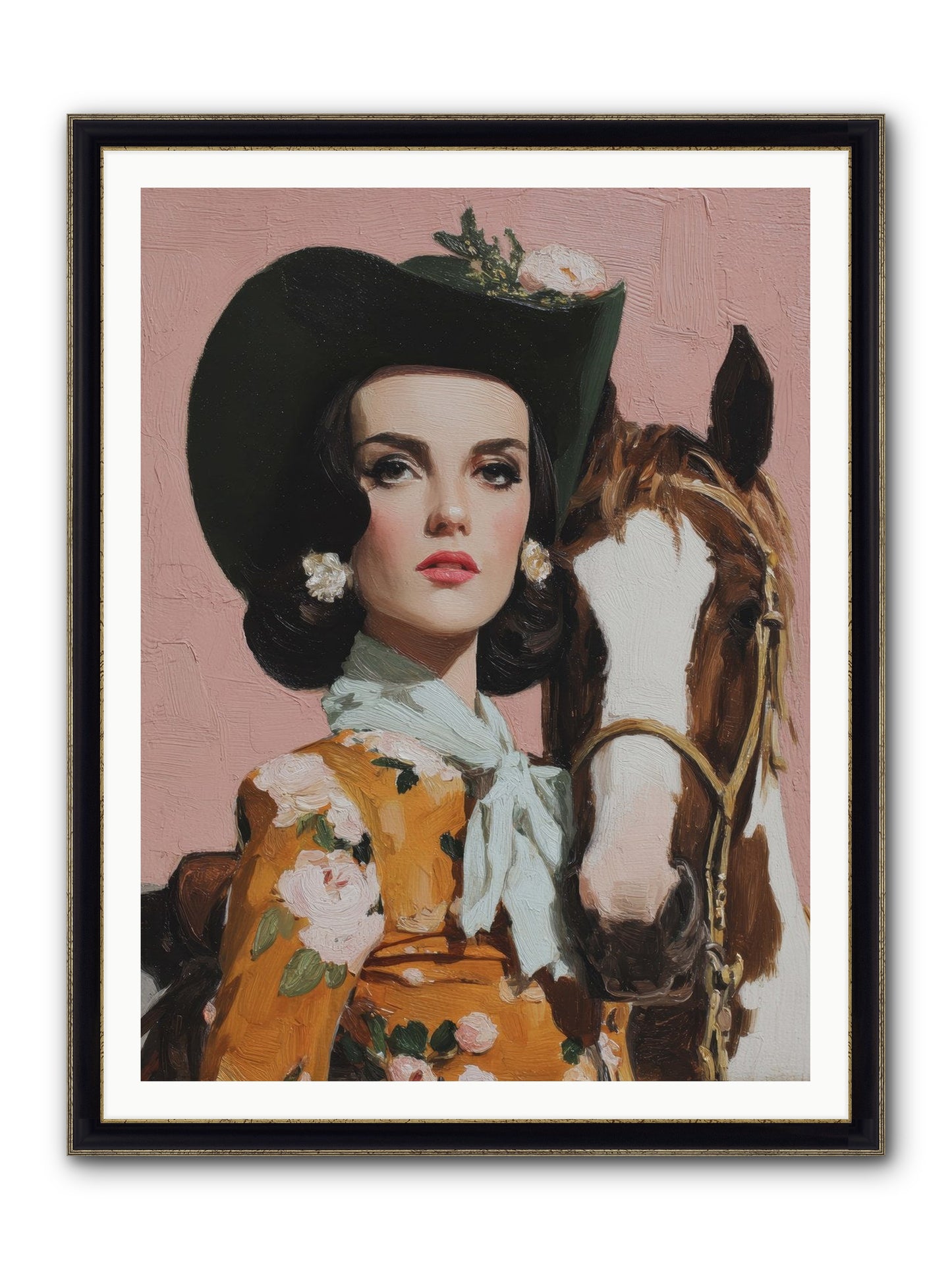 Before Words, This Framed Print - Black & Gold 36x48