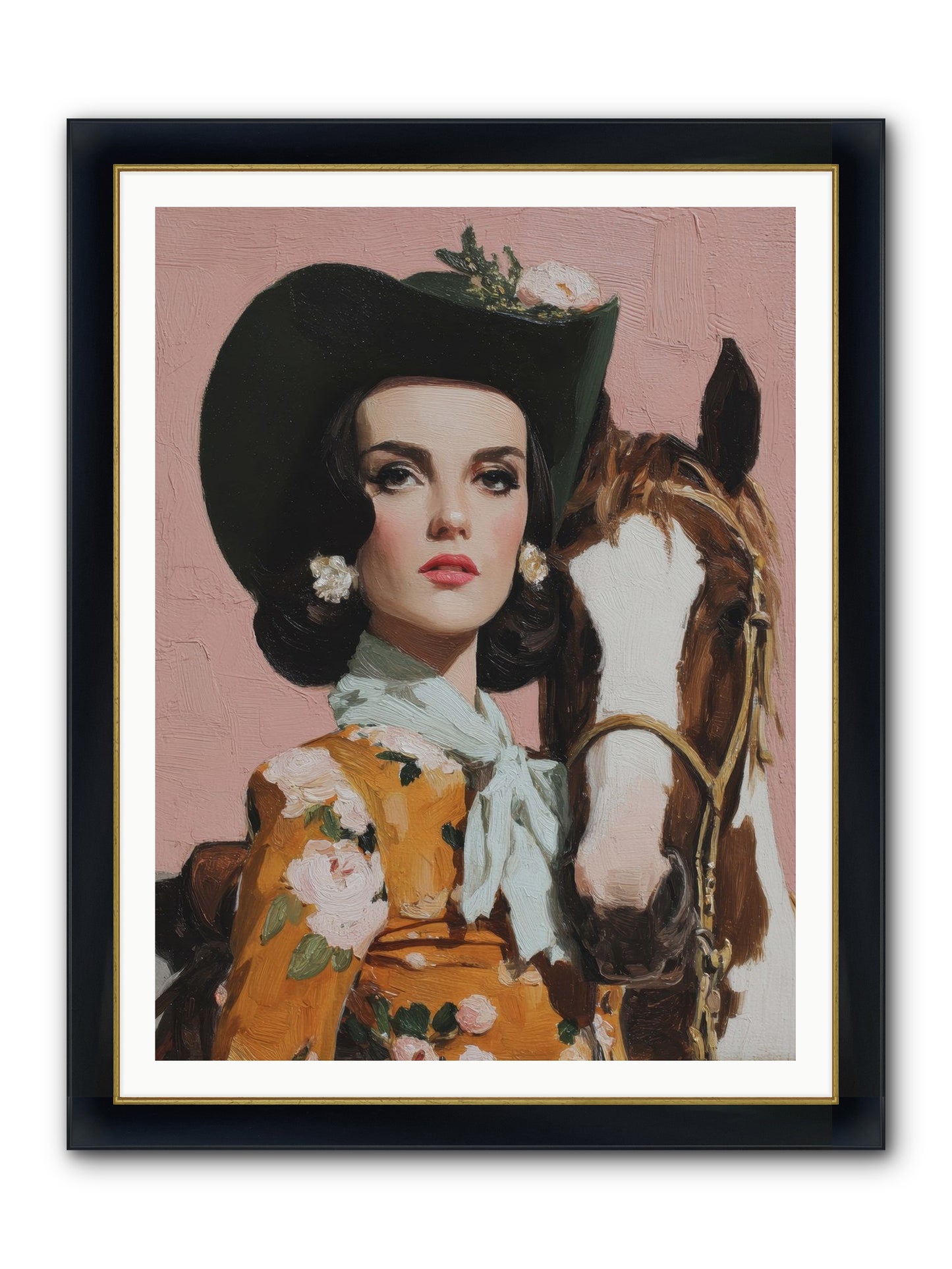 Before Words, This Framed Print - Wide Black w/Gold 36x48