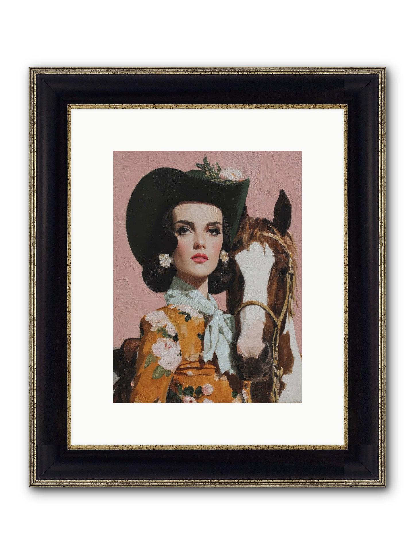 Before Words, This Framed Print - Black & Gold 9x12