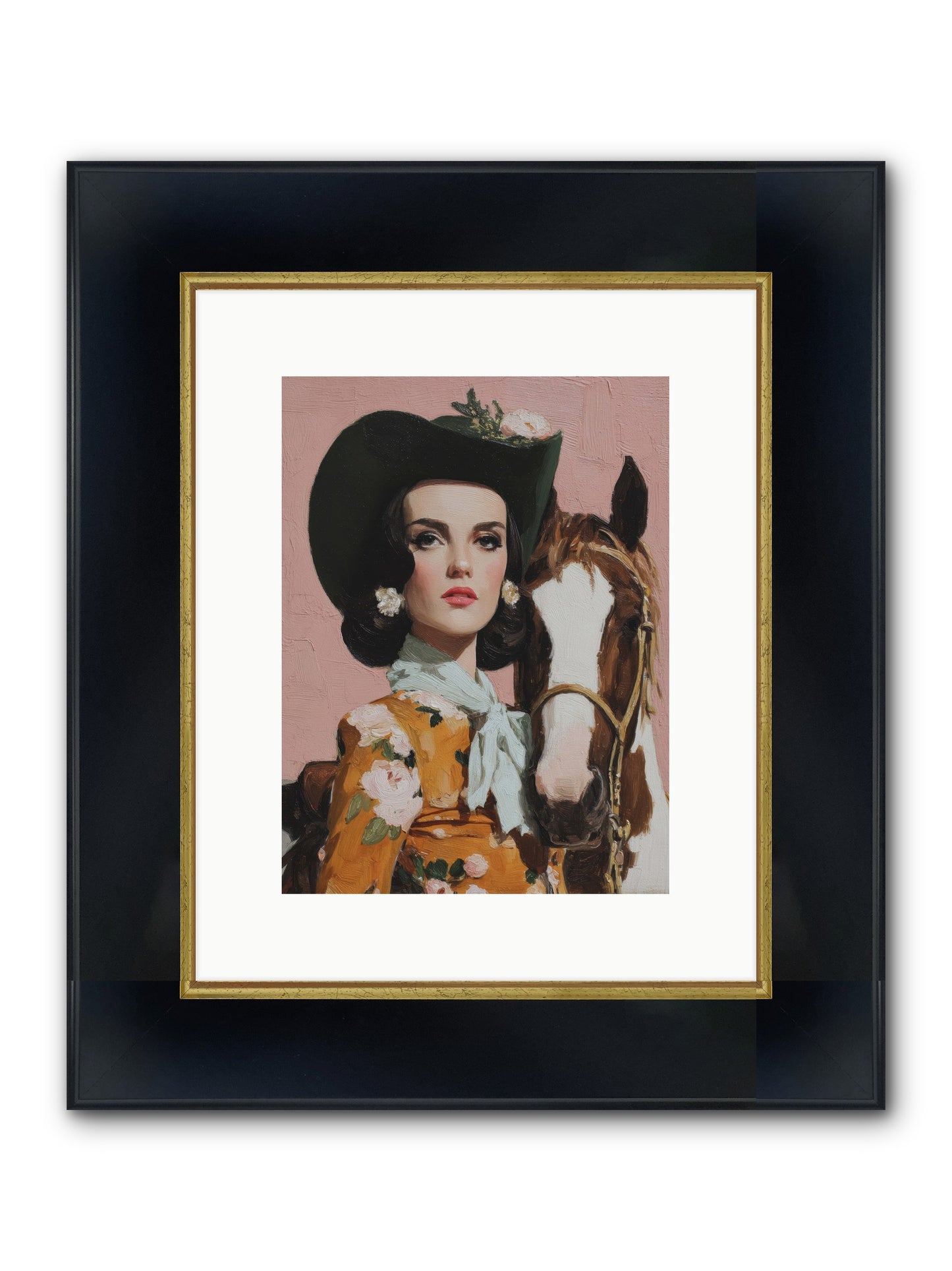 Before Words, This Framed Print - Wide Black w/Gold 9x12