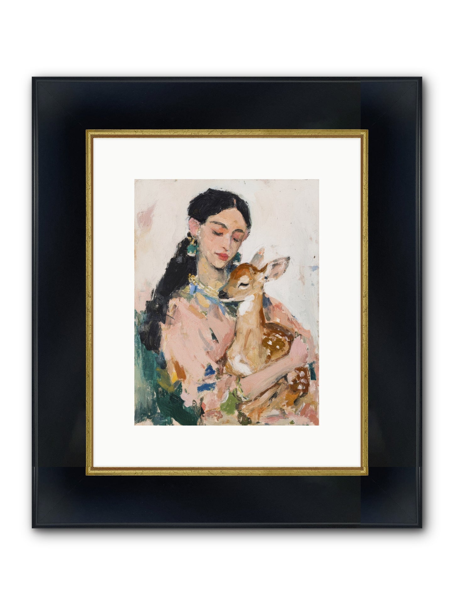 Bellamy & Birch Framed Print - Wide Black w/Gold 9x12