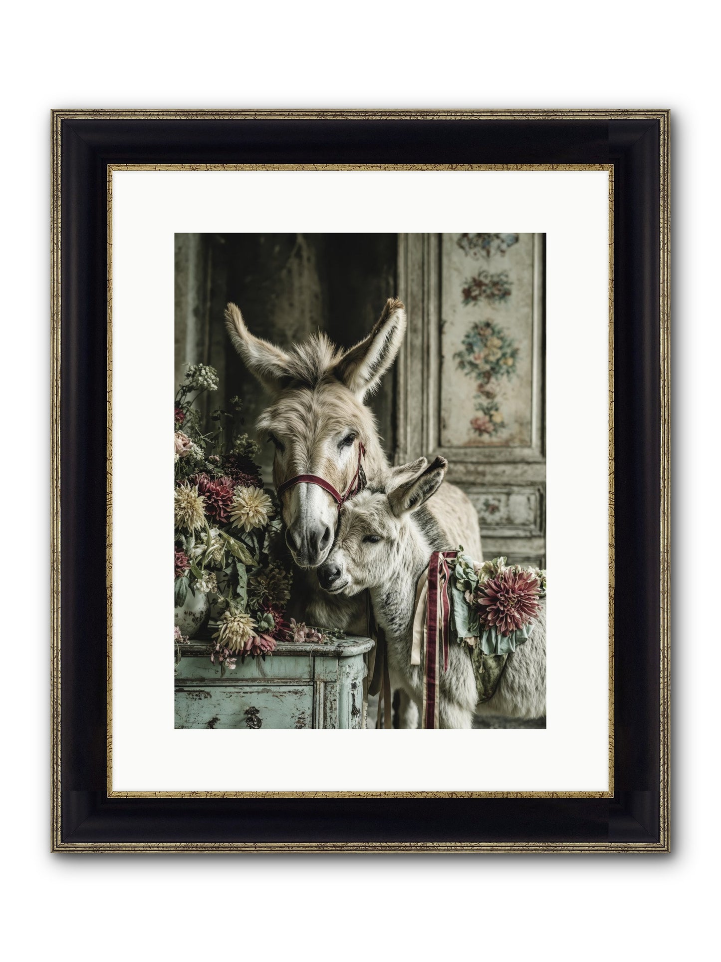 Beloved Framed Print - Black & Gold 12x16