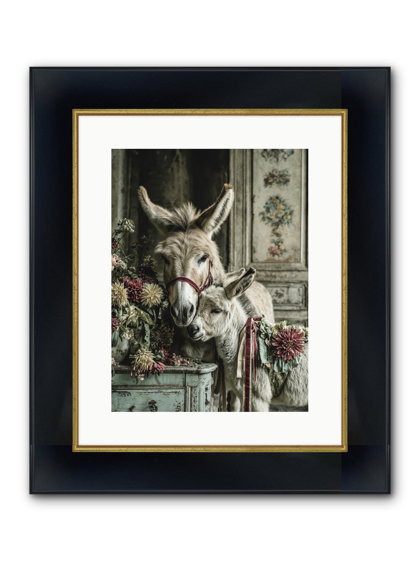 Beloved Framed Print - Wide Black w/Gold 12x16