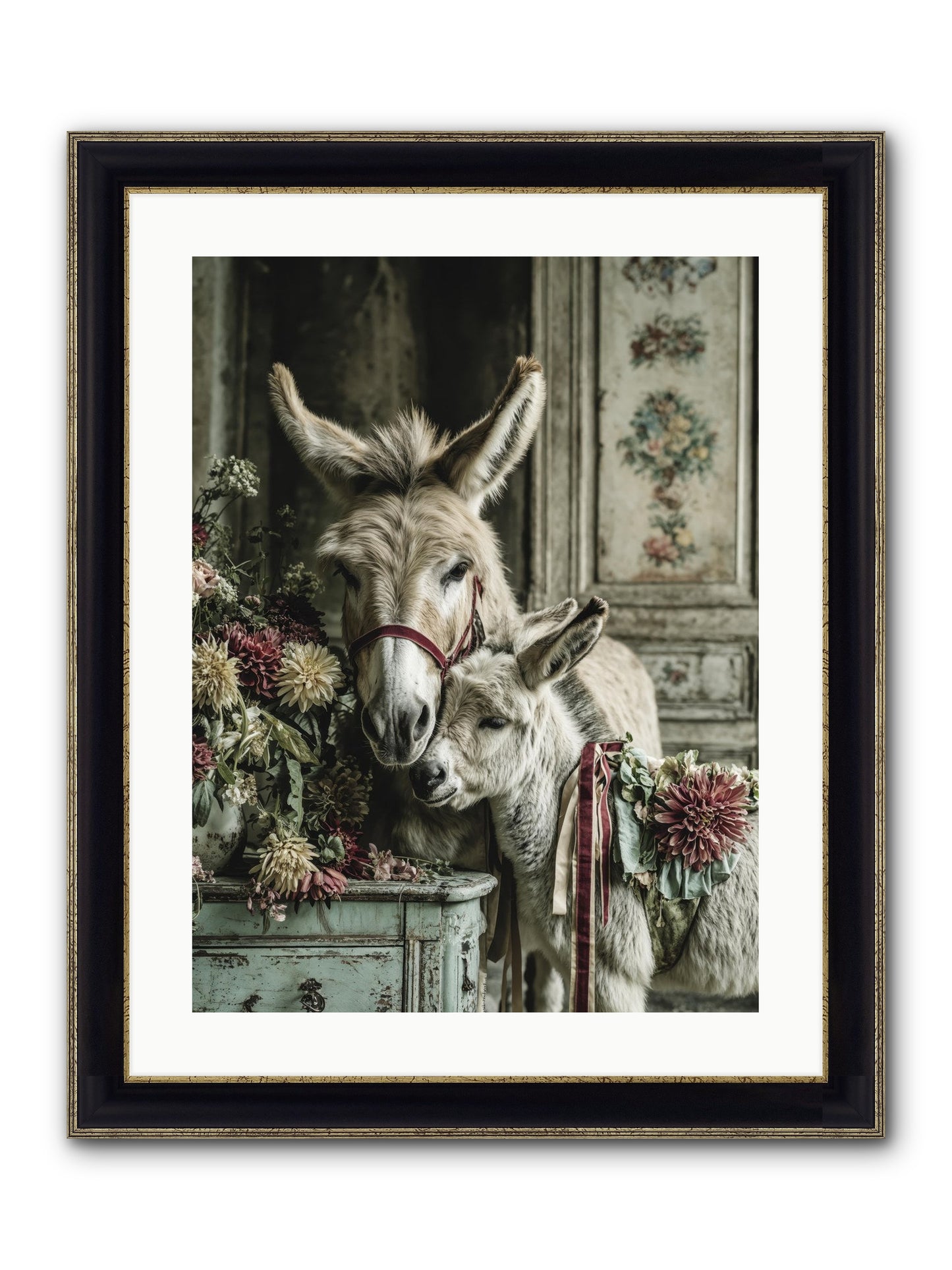 Beloved Framed Print - Black & Gold 18x24