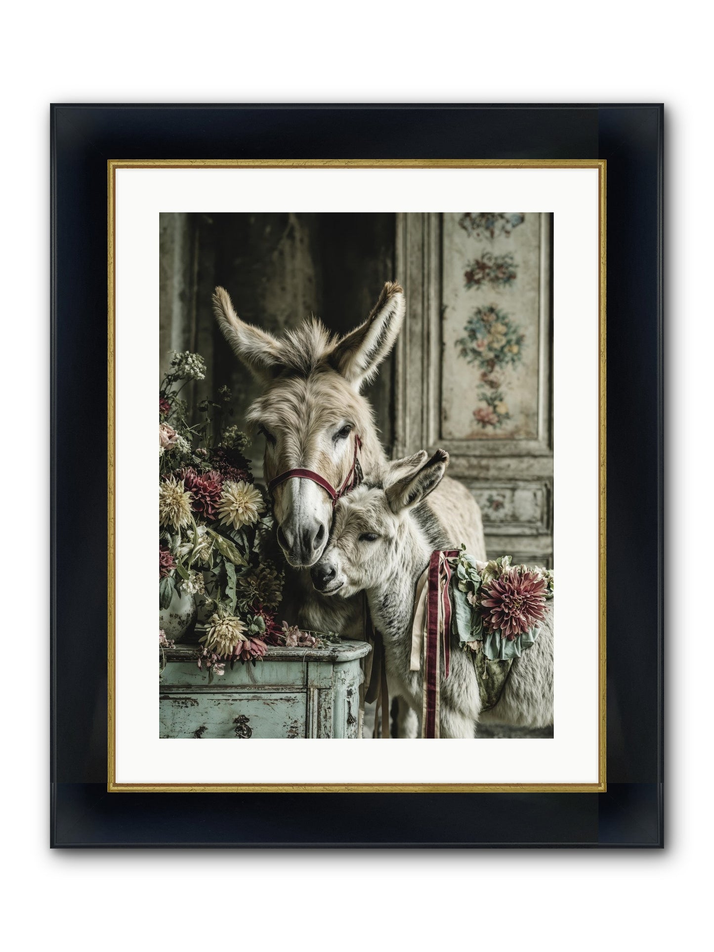 Beloved Framed Print - Wide Black w/Gold 18x24