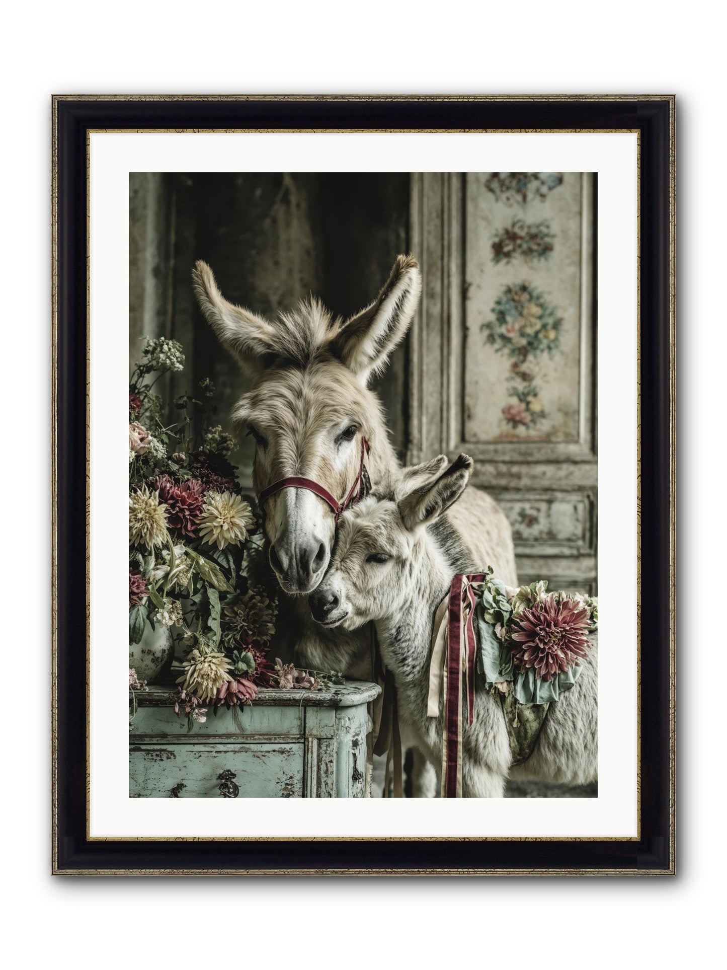 Beloved Framed Print - Black & Gold 24x32