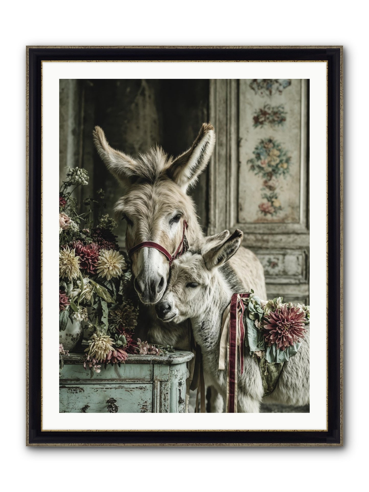 Beloved Framed Print - Black & Gold 30x40