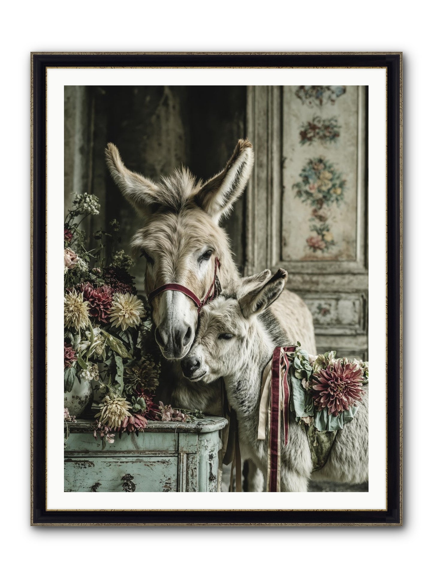 Beloved Framed Print - Black & Gold 36x48