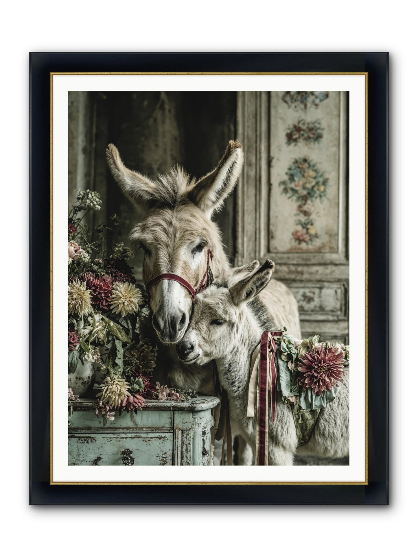 Beloved Framed Print - Wide Black w/Gold 36x48