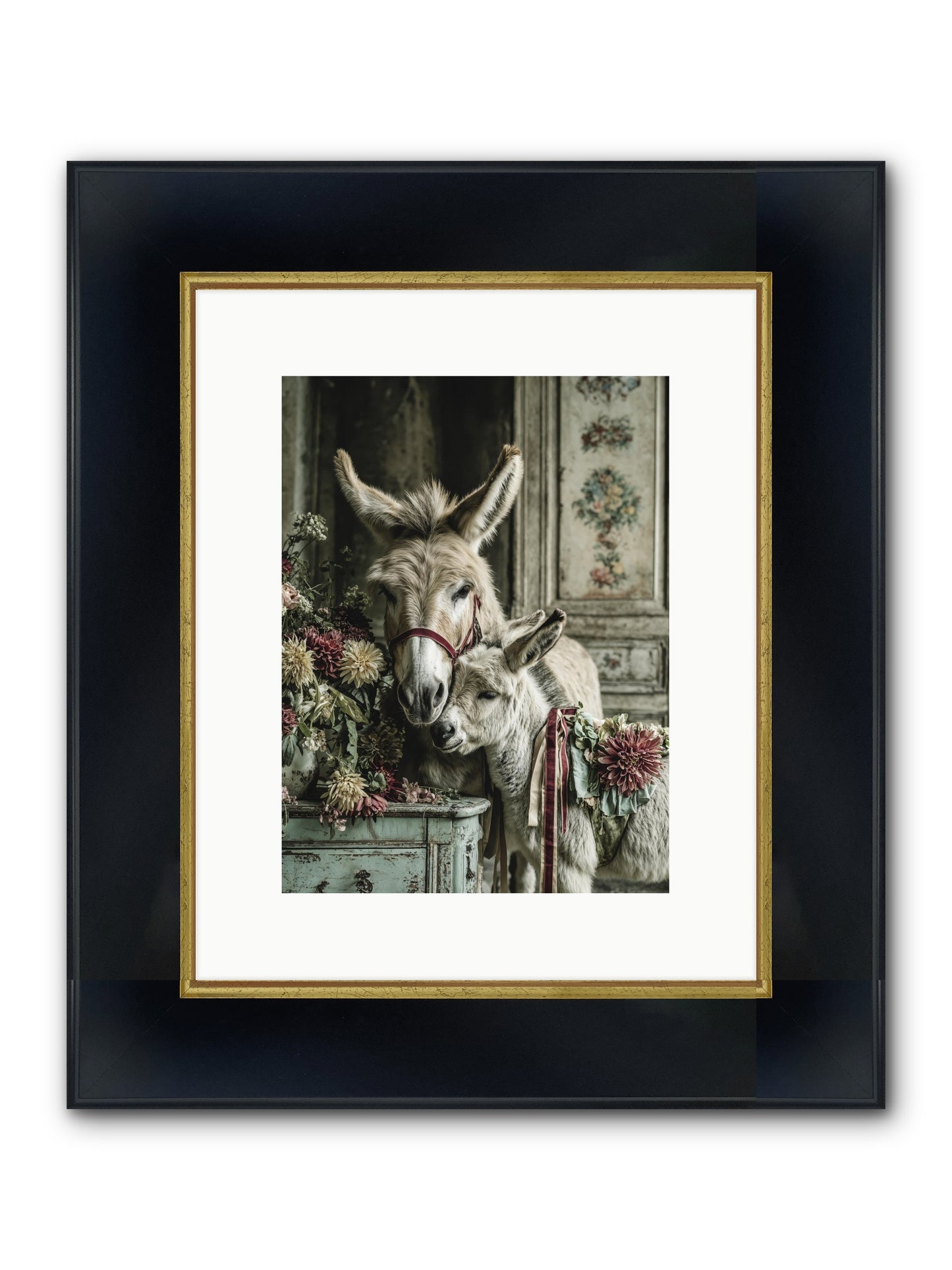 Beloved Framed Print - Wide Black w/Gold 9x12