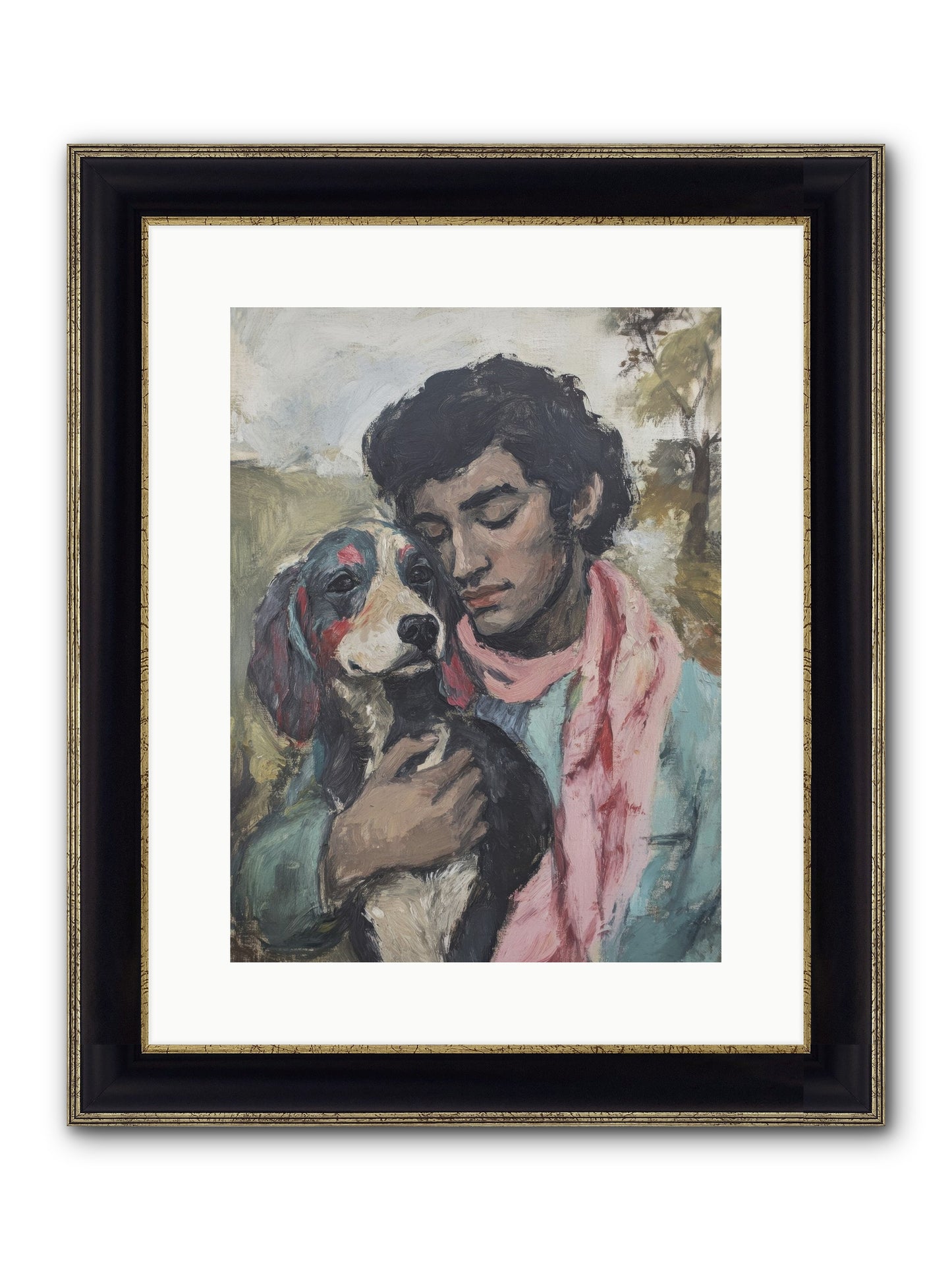 Beloved Little Soul Framed Print - Black & Gold 12x16