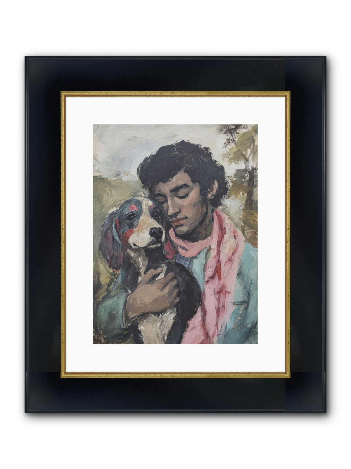 Beloved Little Soul Framed Print - Wide Black w/Gold 12x16