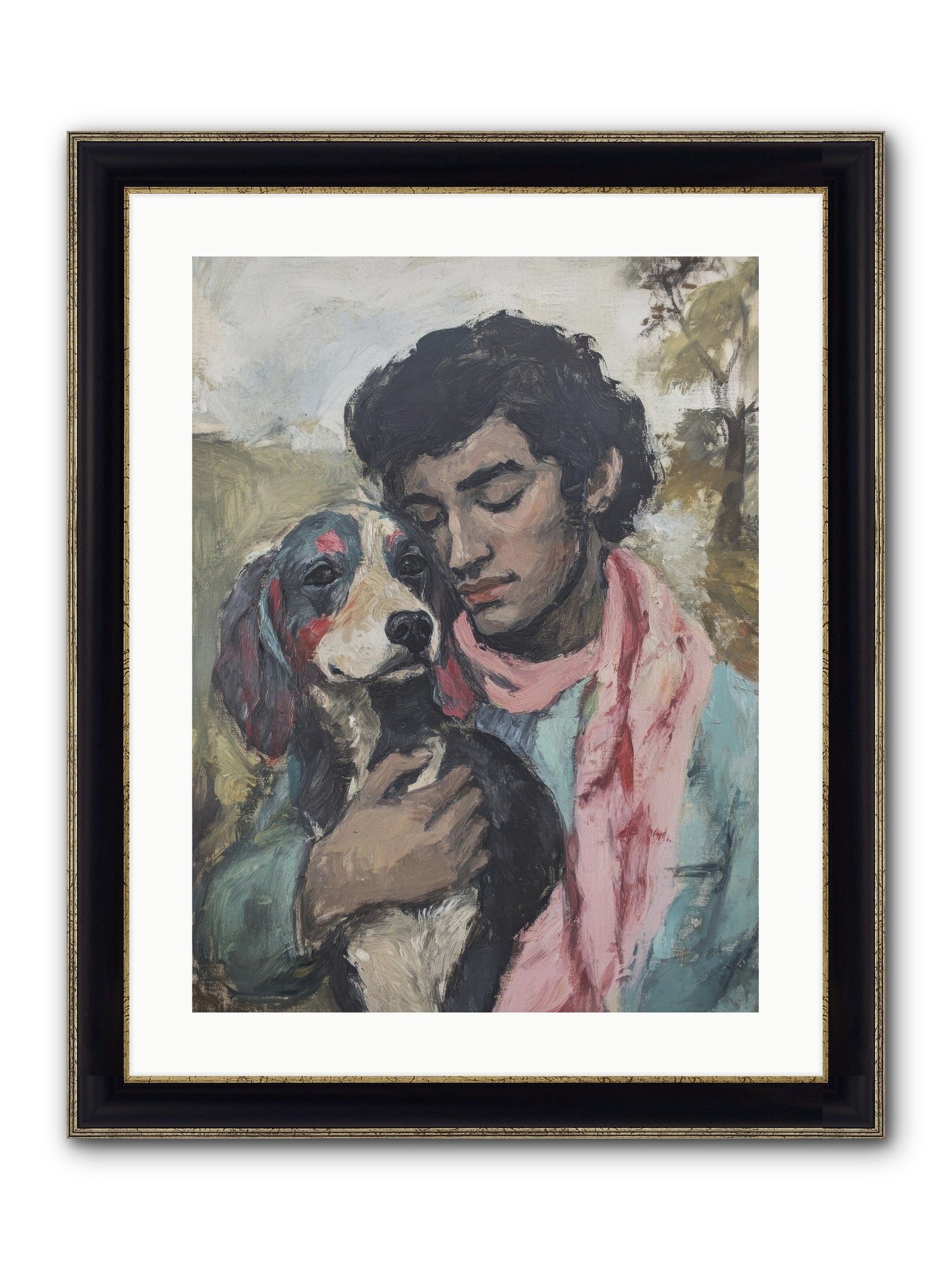 Beloved Little Soul Framed Print - Black & Gold 18x24