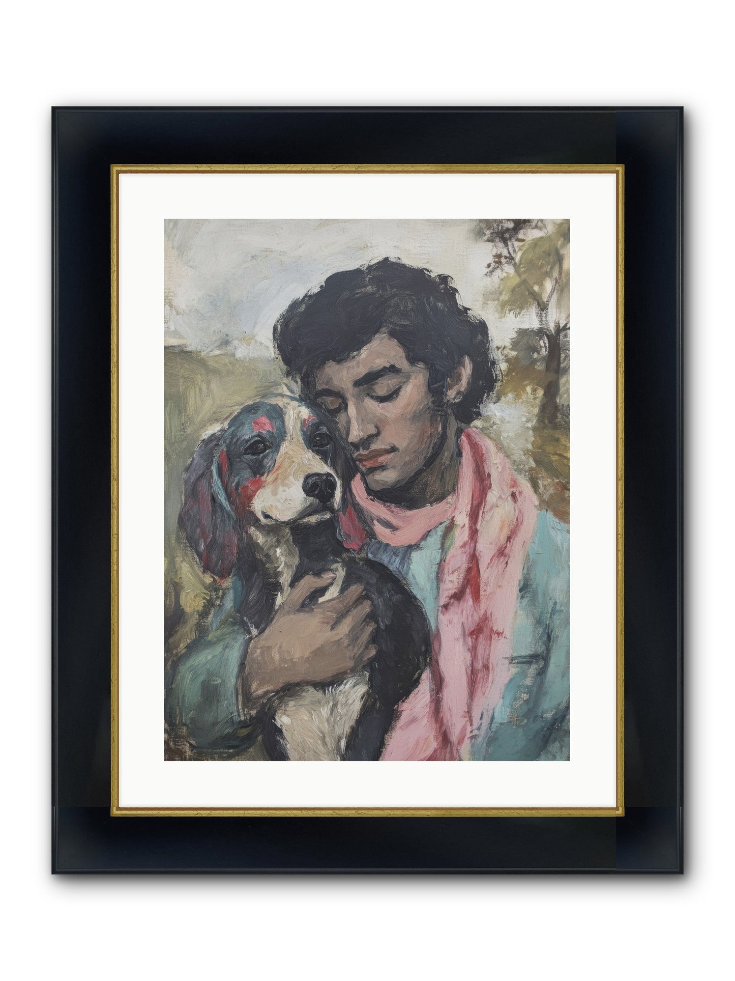 Beloved Little Soul Framed Print - Wide Black w/Gold 18x24