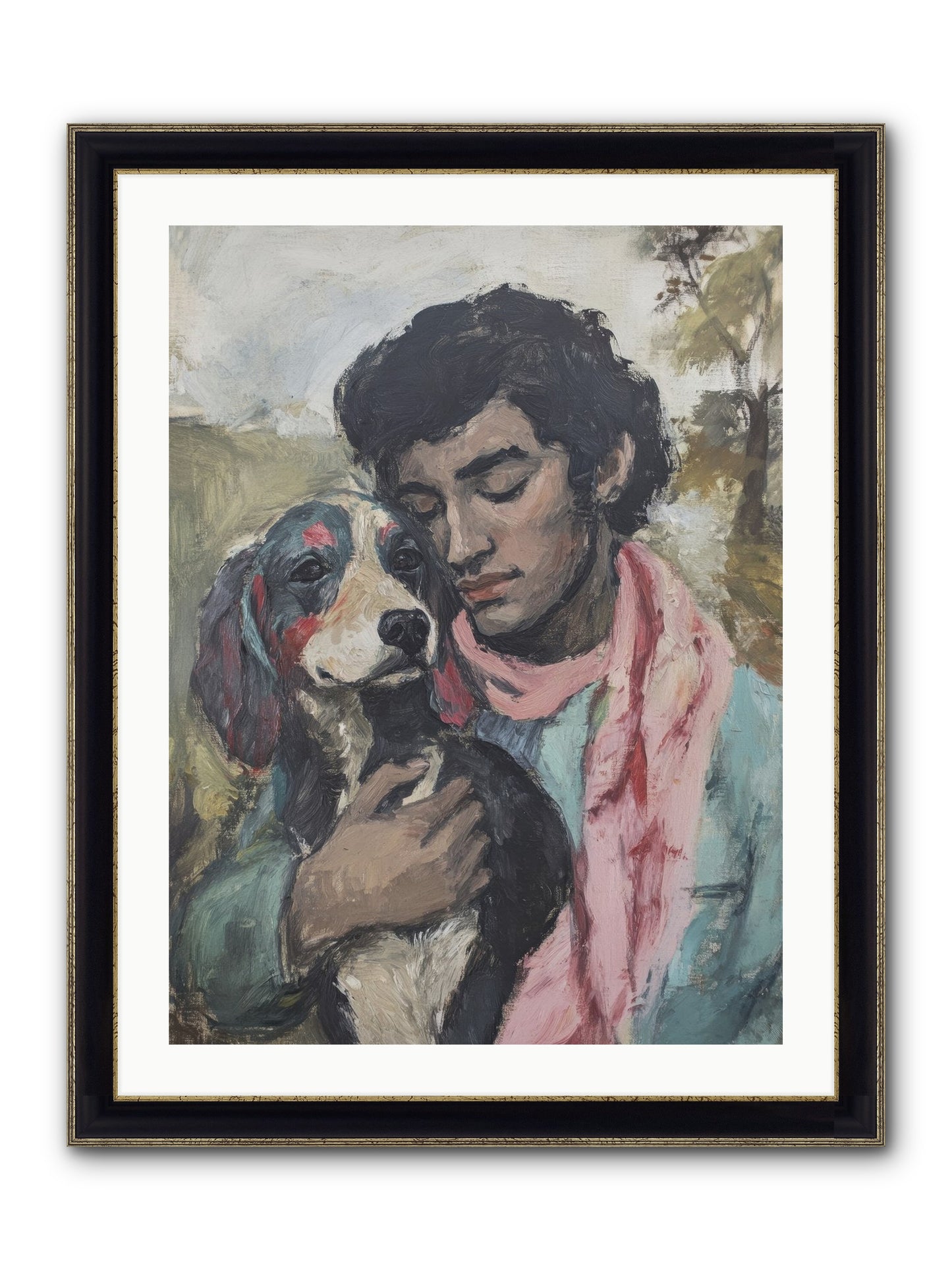 Beloved Little Soul Framed Print - Black & Gold 24x32