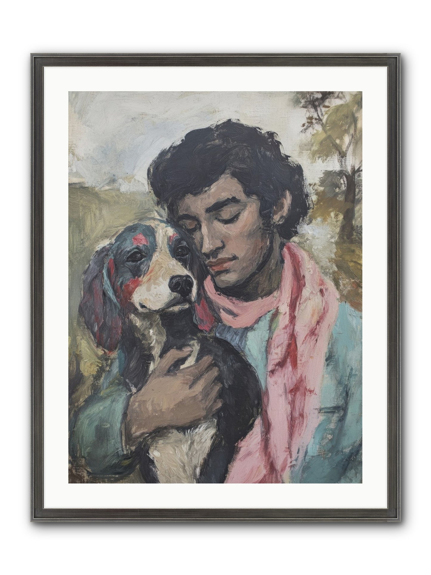 Beloved Little Soul Framed Print - Slimwoods Black/Silver 24x32