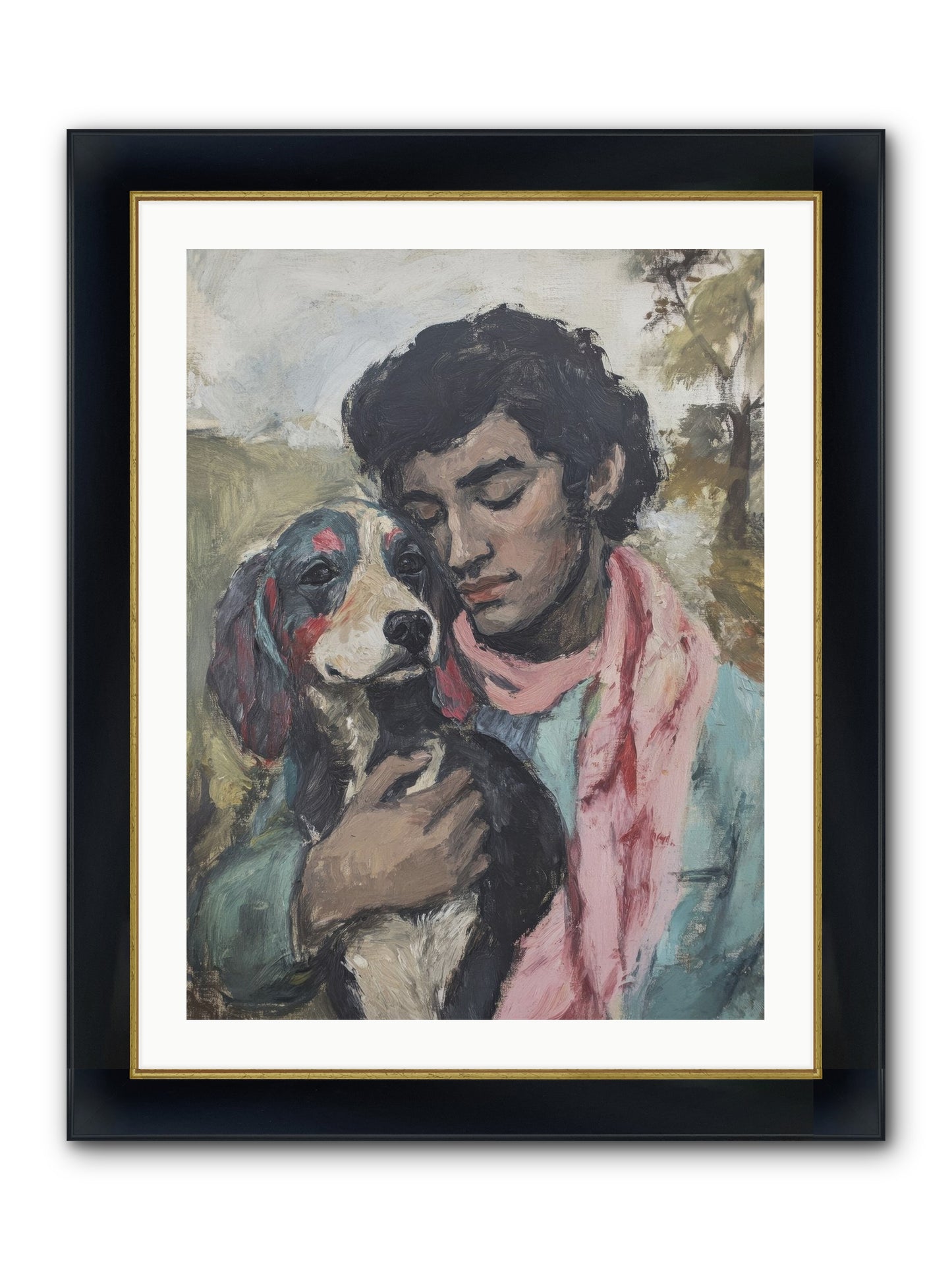 Beloved Little Soul Framed Print - Wide Black w/Gold 24x32