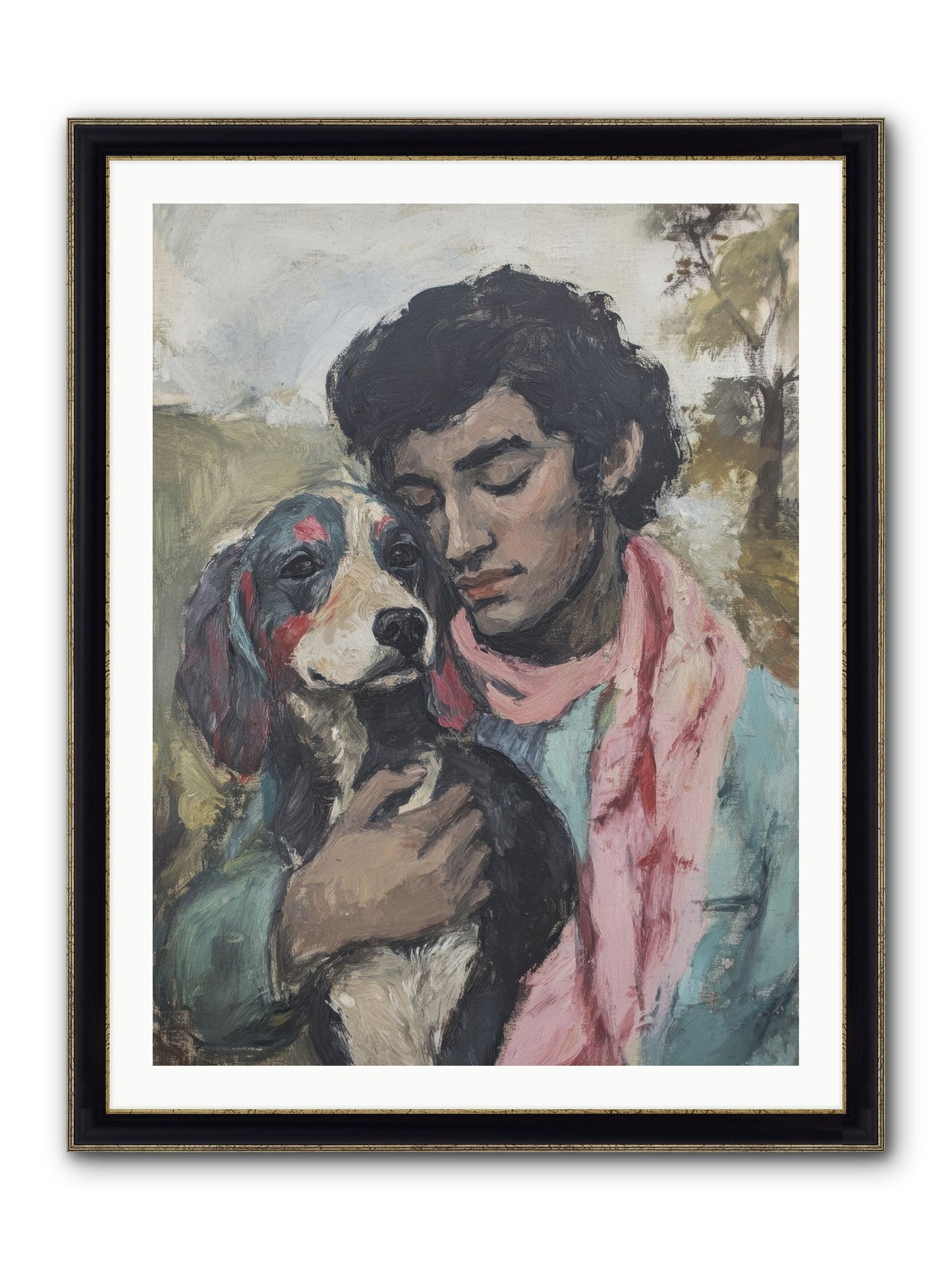Beloved Little Soul Framed Print - Black & Gold 30x40