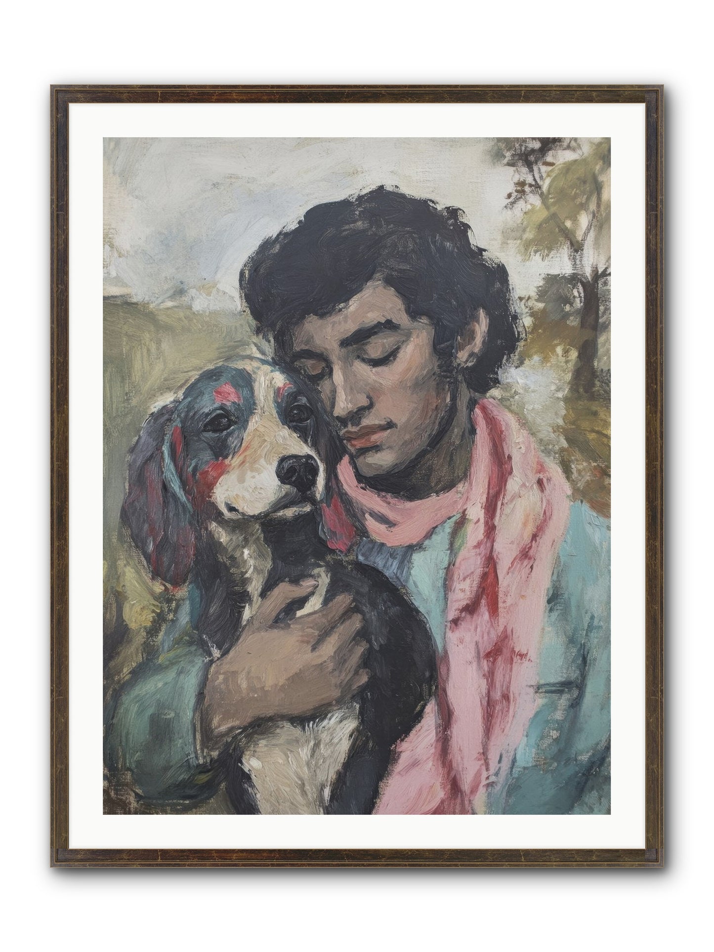 Beloved Little Soul Framed Print - Slimwoods Black/Gold 30x40
