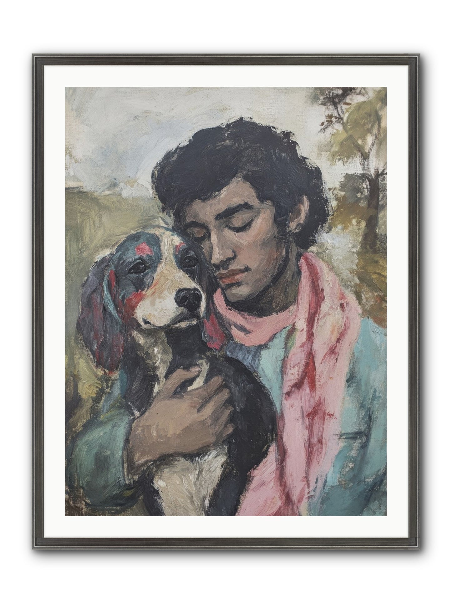 Beloved Little Soul Framed Print - Slimwoods Black/Silver 30x40