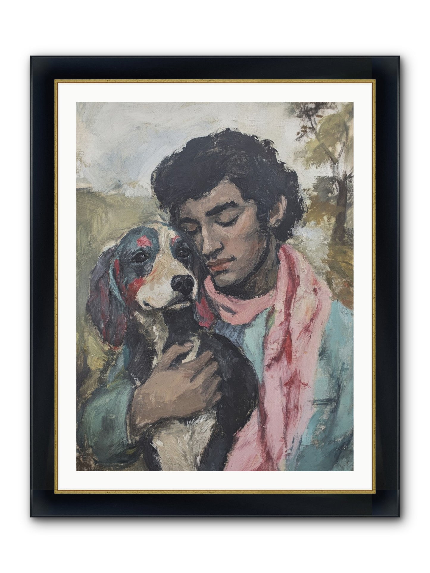 Beloved Little Soul Framed Print - Wide Black w/Gold 30x40