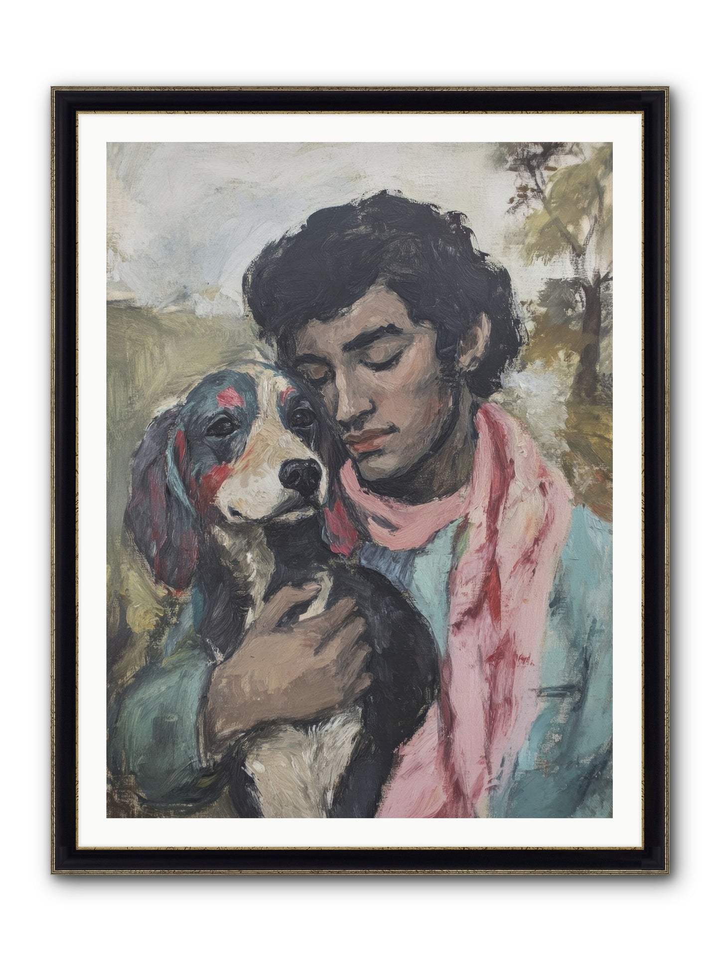 Beloved Little Soul Framed Print - Black & Gold 36x48